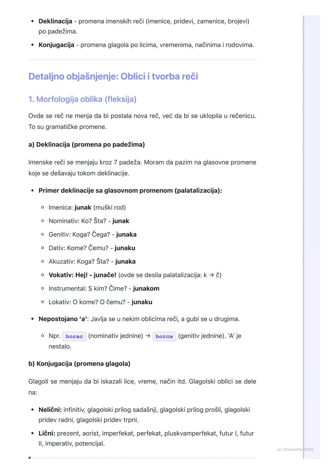 # Morfologija (Oblici reči i
Tvorba reči)

Uvod u morfologiju

Morfologija je deo gramatike koji proučava oblike reči i procese njihove
tvor