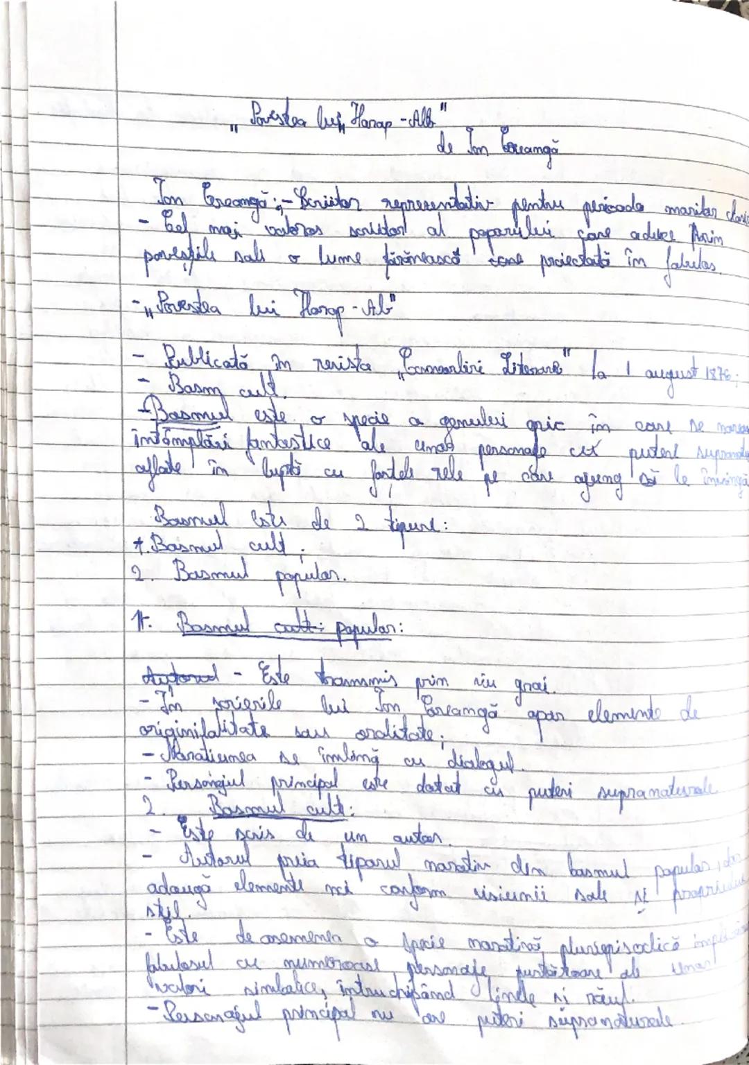 --- OCR Start ---
Povestes by Harap -Alb"
Jon Creangă
de lon Cocvangă
- Jon Creangă ;- Scriitor reprezentativ pentru perioada modernă clasic