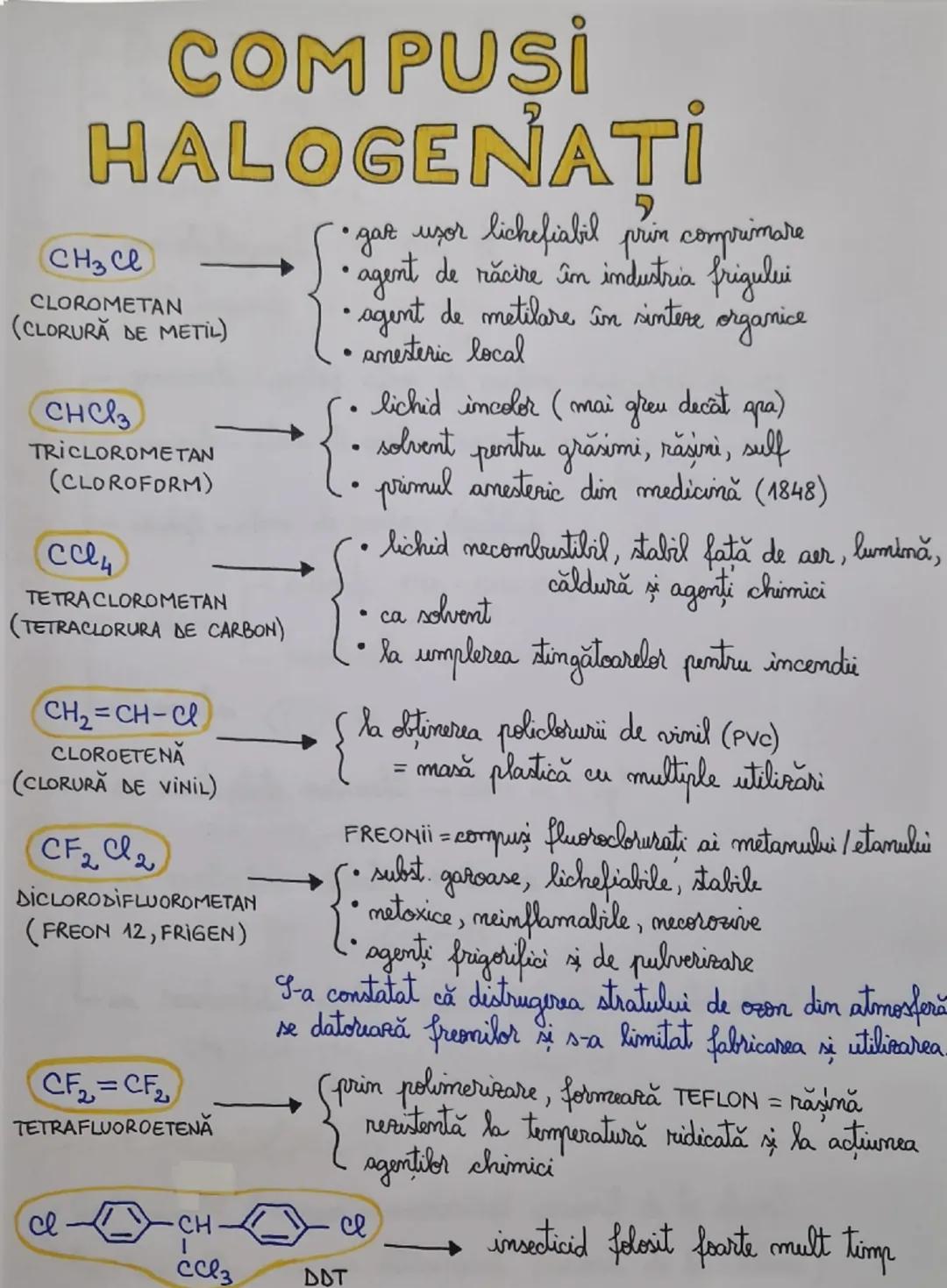 # COMPUSİ
# HALOGENAŢI

CH3Cl
CLOROMETAN
(CLORURĂ DE METİL)

CHC3
TRICLORDMETAN
(CLOROFORM)

CC14
TETRA CLOROMETAN
(TETRACLORURA DE CARBON)
