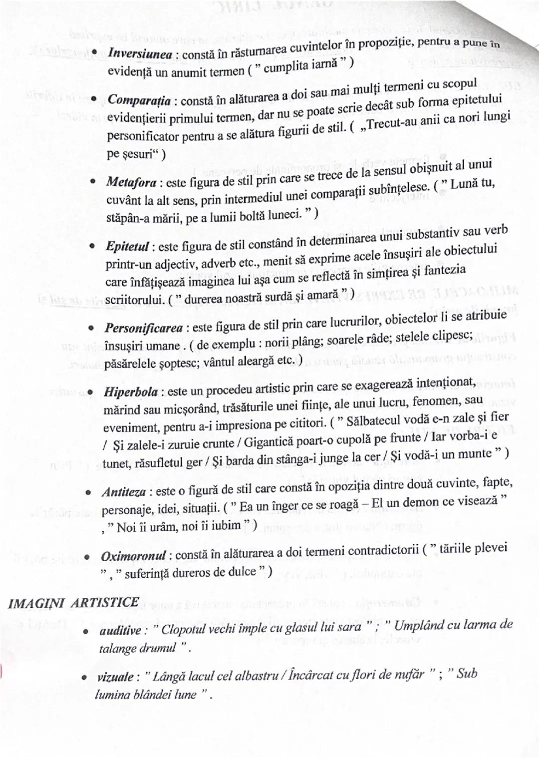 # GENUL LIRIC

Definiție: Genul liric cuprinde totalitate operelor literare, în care autorul îşi exprimă
gândurile, ideile și sentimentele î
