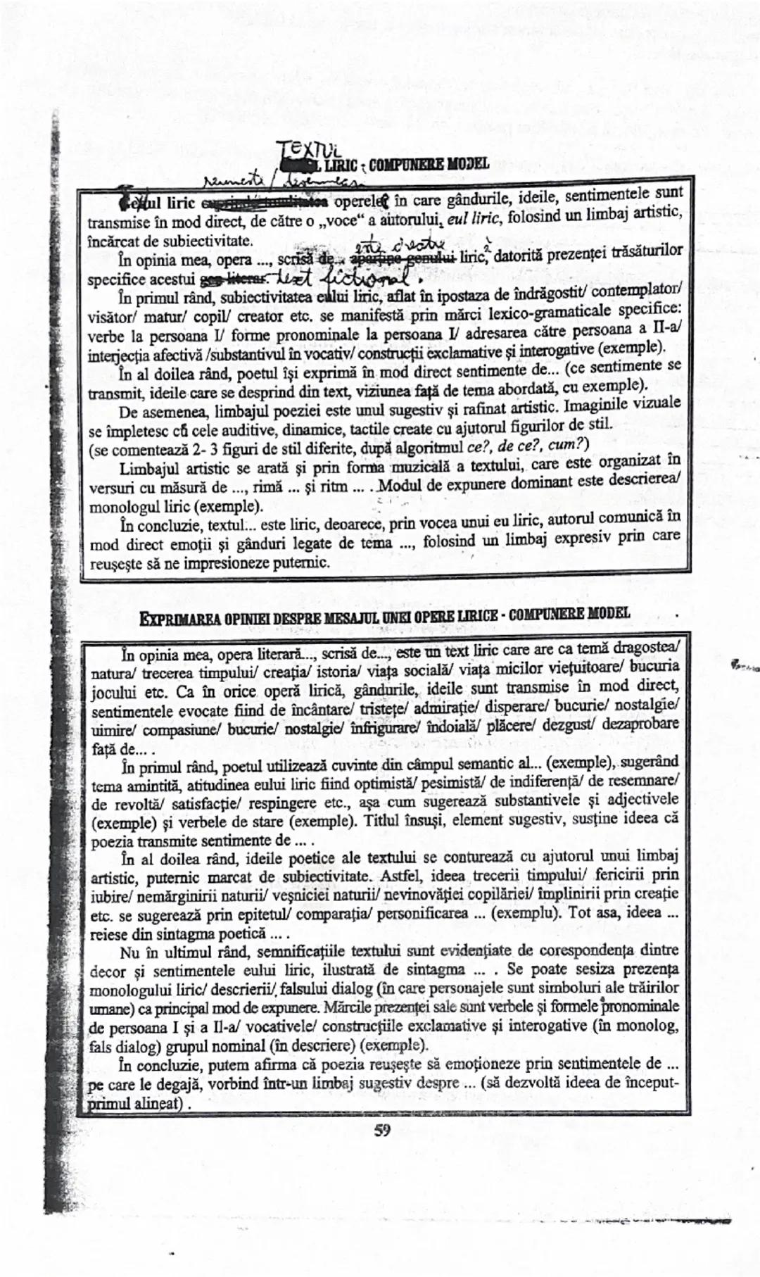 # GENUL LIRIC

Definiție: Genul liric cuprinde totalitate operelor literare, în care autorul îşi exprimă
gândurile, ideile și sentimentele î