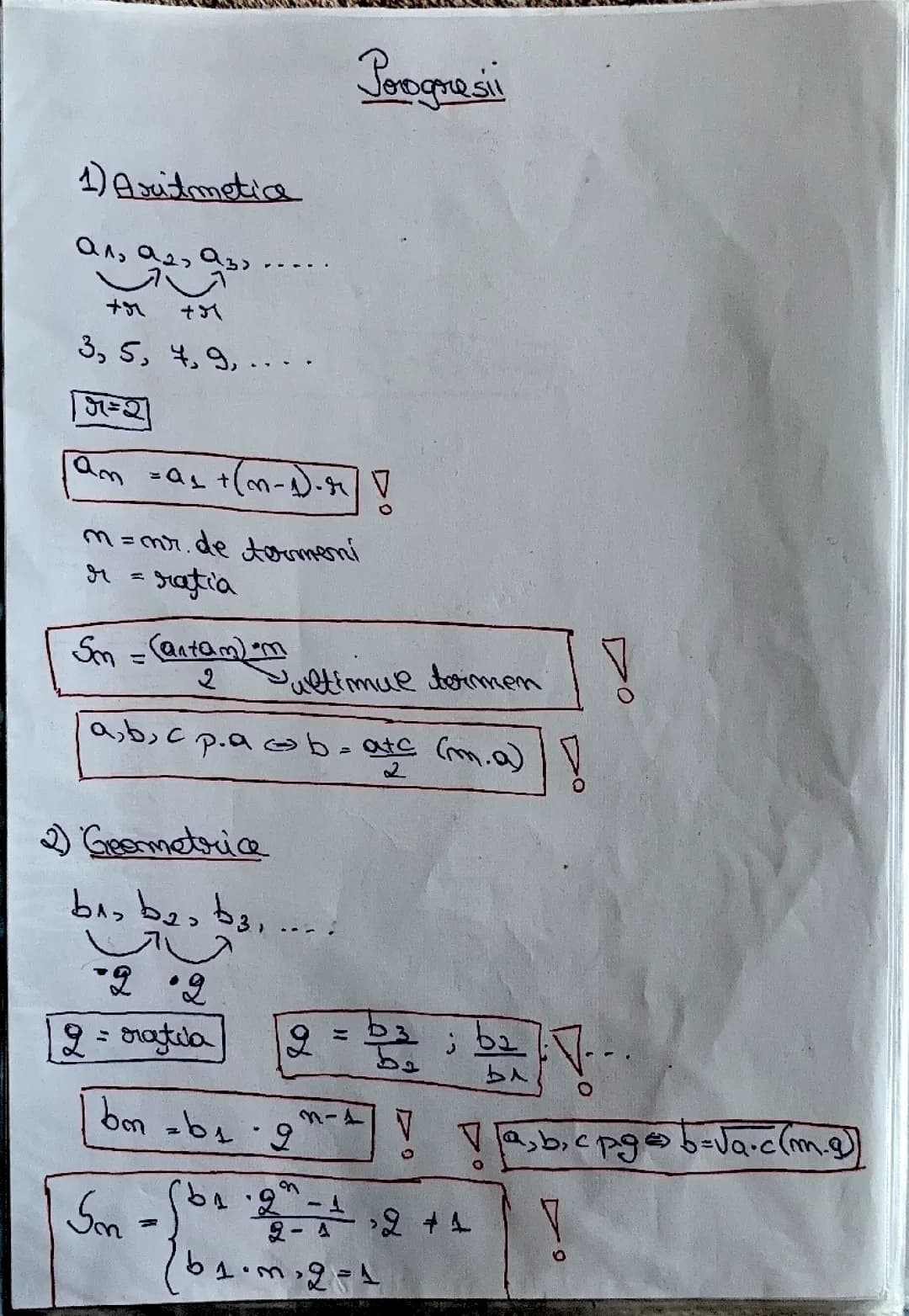 Formule Bacalaureat Matematică