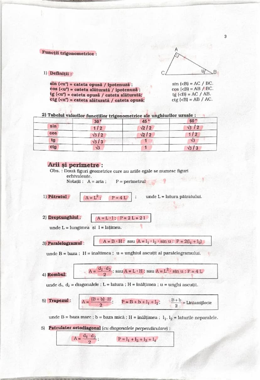# SINTEZA A GEOMETRIEI
 de clasa a VII-a

# Asemănarea

1) **Teorema lui Thales** :
 O paralelă la o latură a unui triunghi determină pe cel