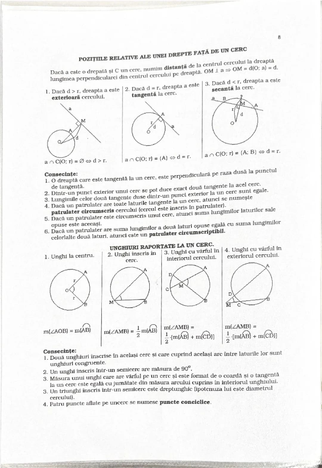# SINTEZA A GEOMETRIEI
 de clasa a VII-a

# Asemănarea

1) **Teorema lui Thales** :
 O paralelă la o latură a unui triunghi determină pe cel