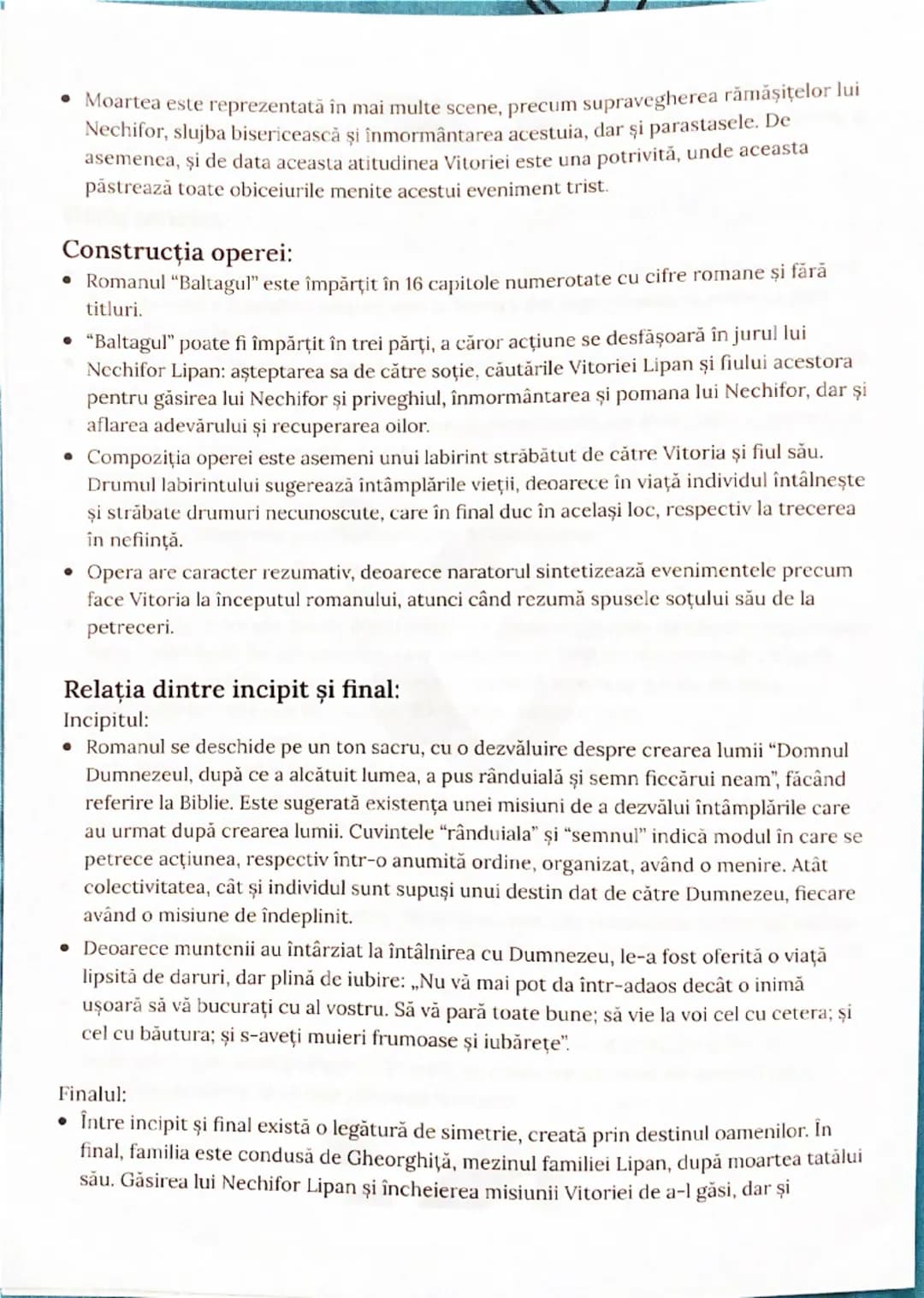 --- OCR Start ---
Baltagul
Mihail Sadoveanu
Genul epic:
Genul epic cuprinde toate operele literare, în care cu ajutorul acțiunii și al perso