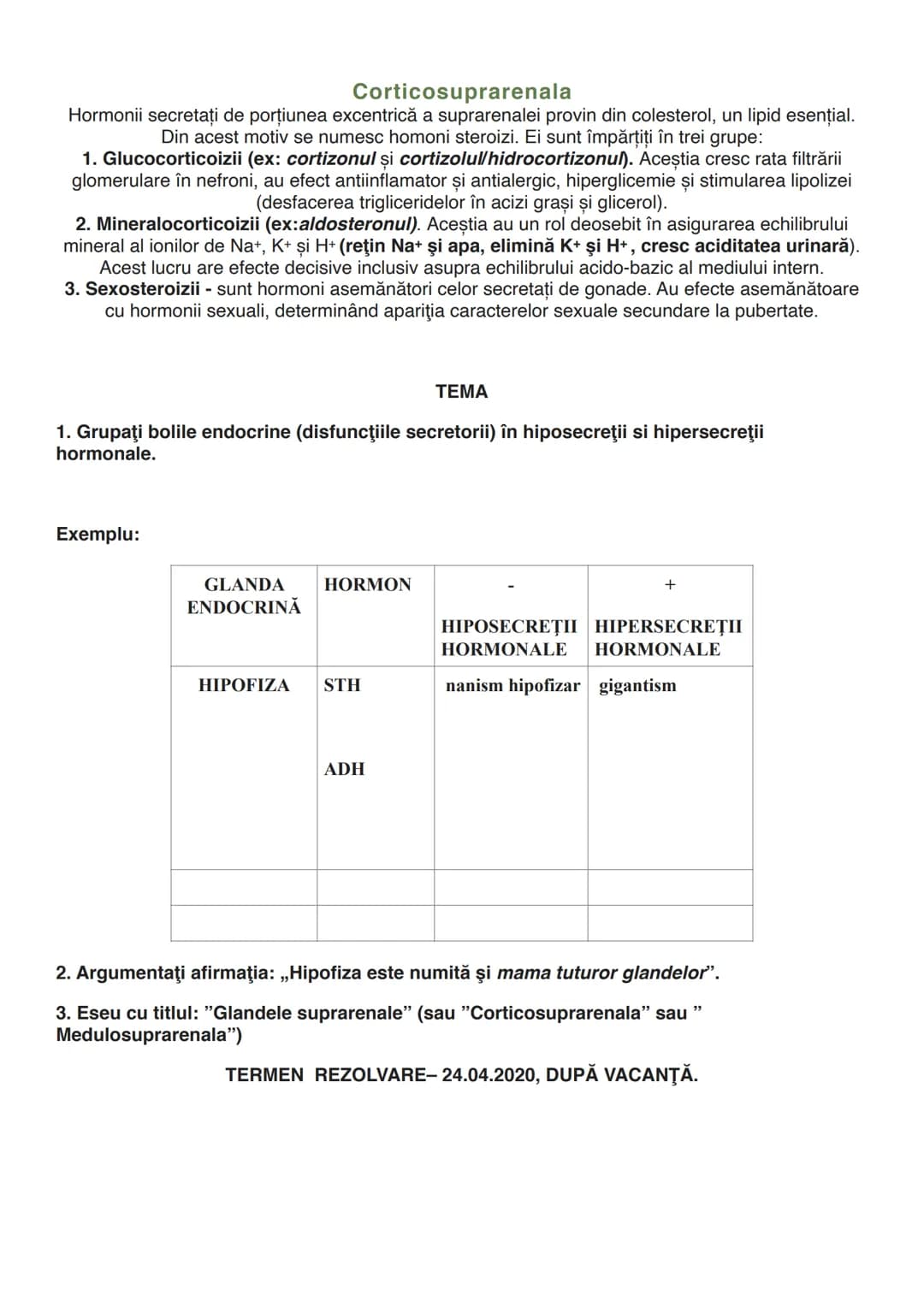 --- OCR Start ---
GLANDELE
Glanda este un organ capabil să producă o secreție, o umoare care folosește diverselor
scopuri ale organismului (