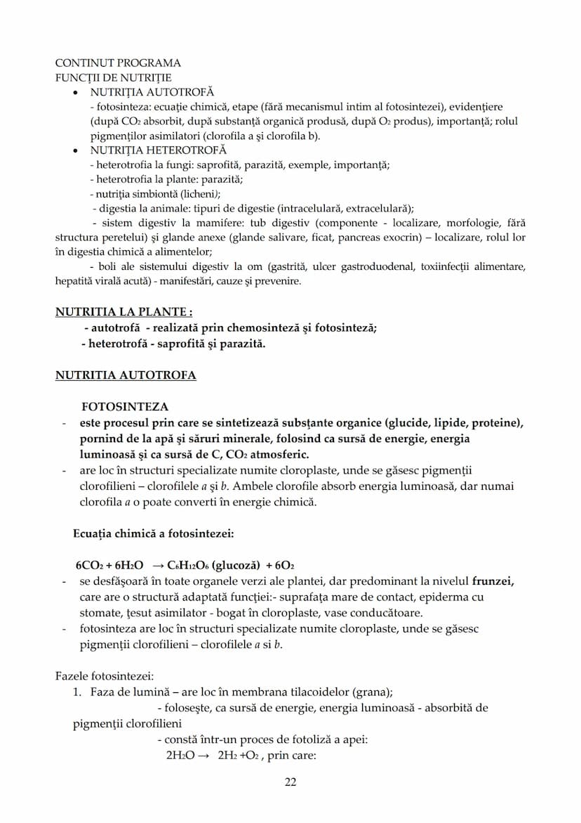 --- OCR Start ---
Evaluarea la disciplina BIOLOGIE VEGETALĂ ȘI ANIMALĂ
în cadrul examenului de bacalaureat - 2014
1. CONŢINUT PROGRAMĂ
Proba