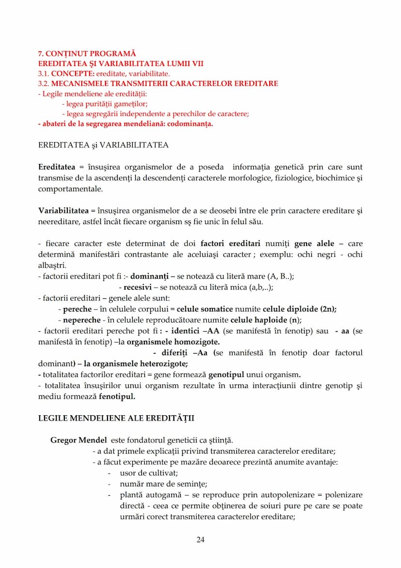 --- OCR Start ---
Evaluarea la disciplina BIOLOGIE VEGETALĂ ȘI ANIMALĂ
în cadrul examenului de bacalaureat - 2014
1. CONŢINUT PROGRAMĂ
Proba