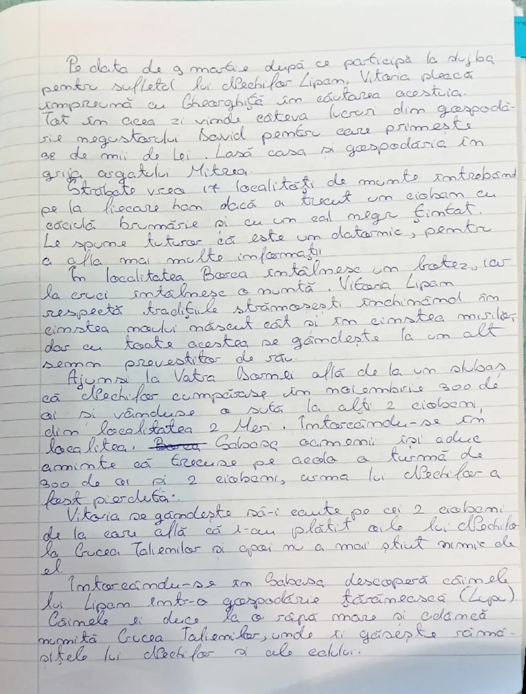 # Baltagul

Mihai Sadoveanu

Acțiunea romanului începe cu prezentarea unor legende pe care țăranii Lipei o spună frecvent la munci și la cum