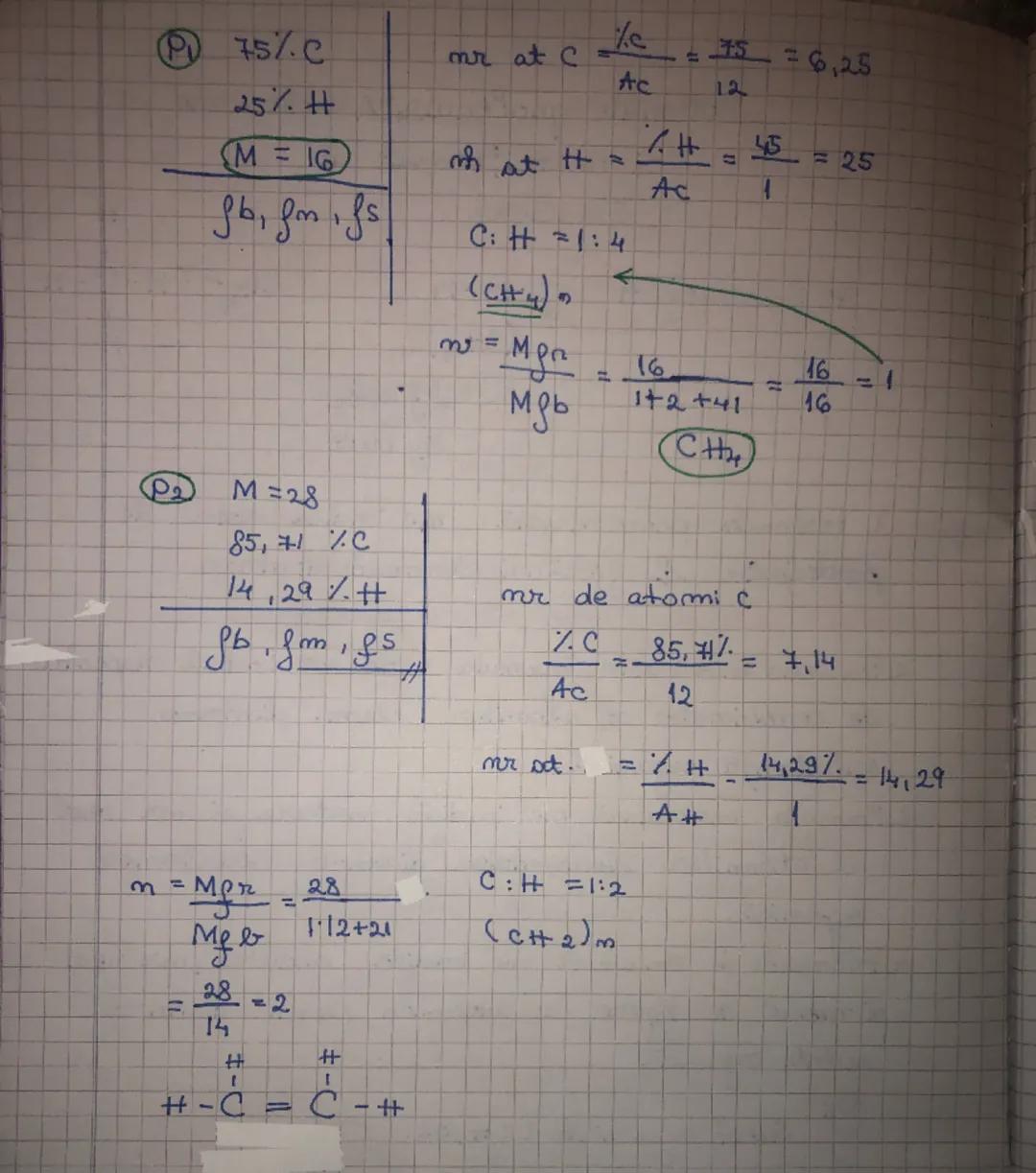 # Formule procentuale, moleculare 
şi brute. Formule de 
Structură
75%C  25% H     C:H = 14
                                    $(CH_4)_m$
 