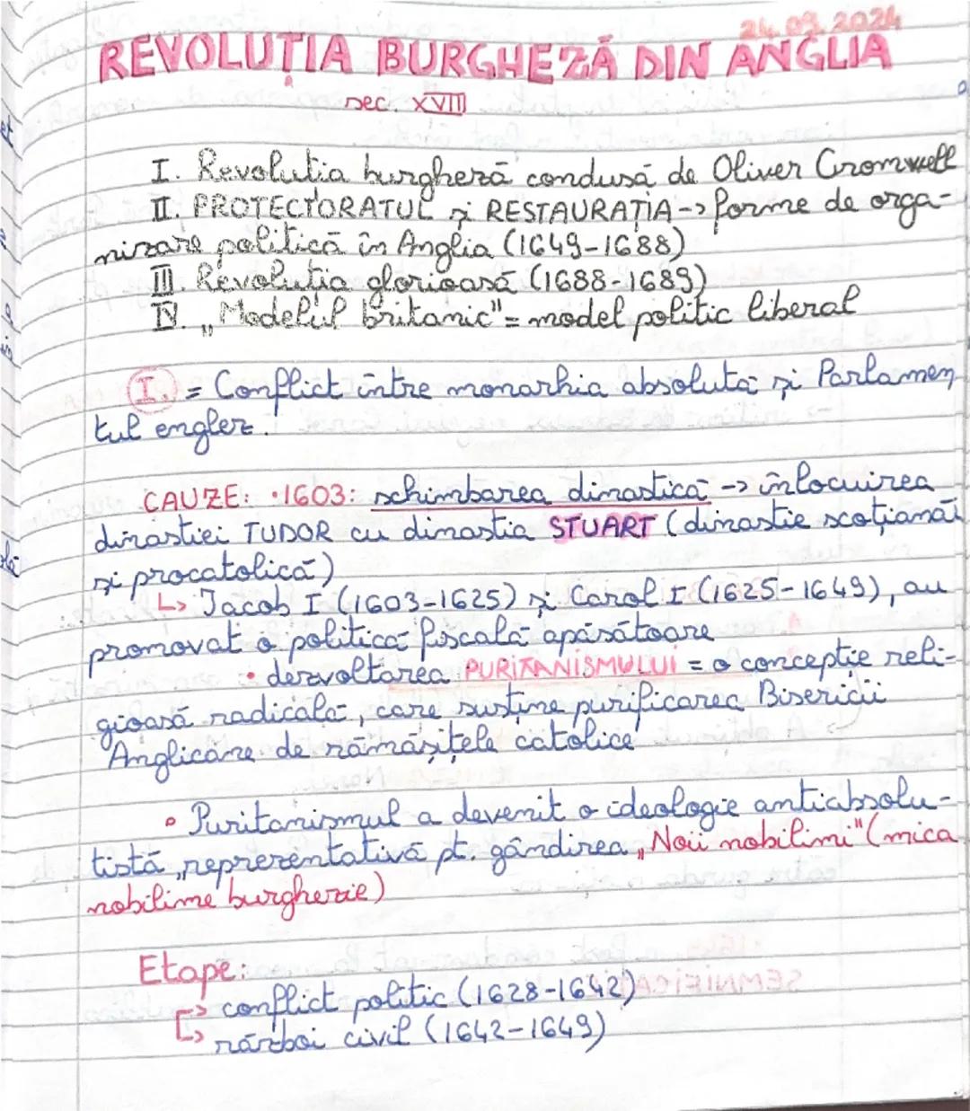 Revoluția Burgheză din Anglia: Partea 1