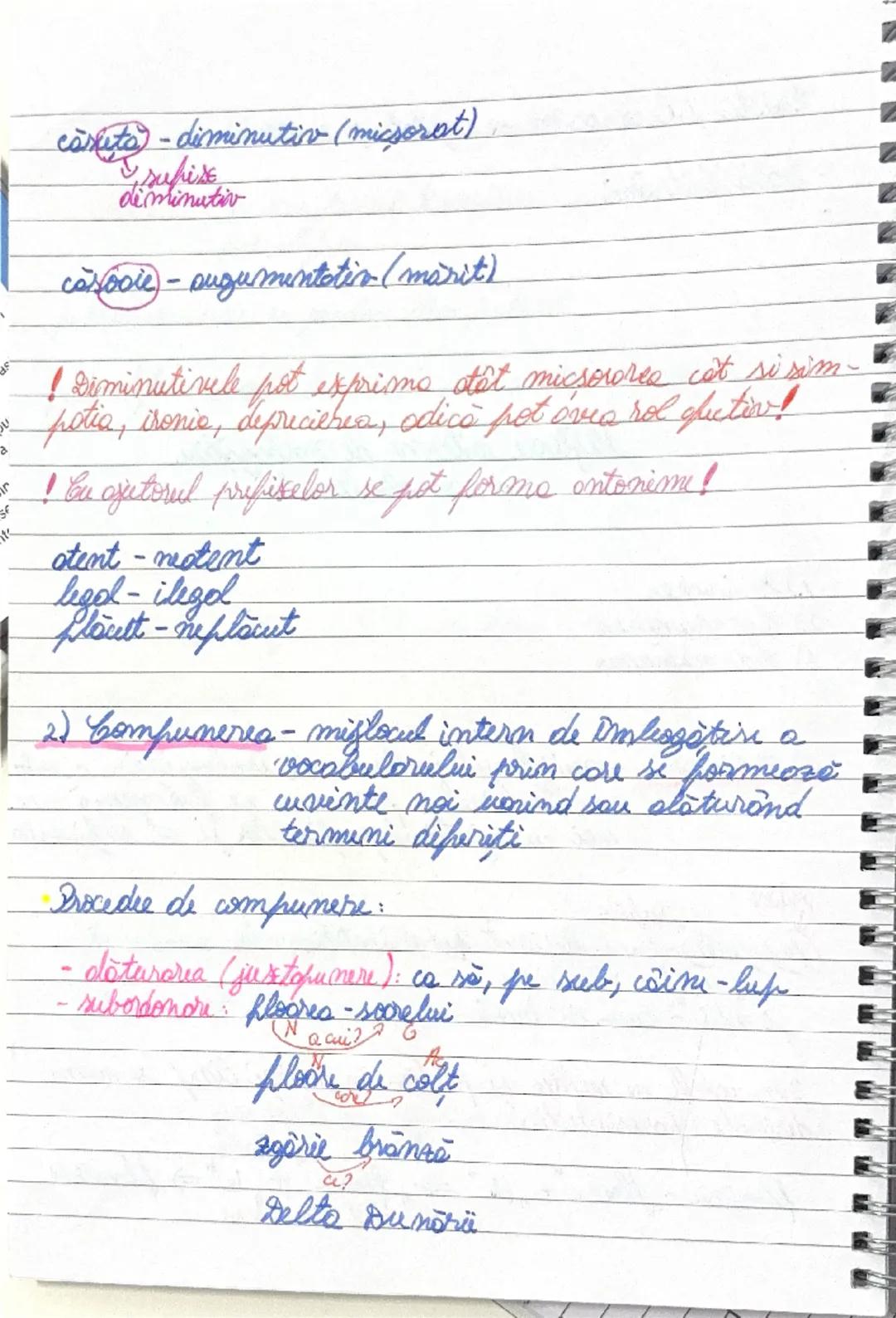 Miflooce interne de imbogatire
s vocabularului

1.) Derivarea
1) Compunerea
3) Comversiame

1) Derivares - mis locul intern de imbogatire a 
