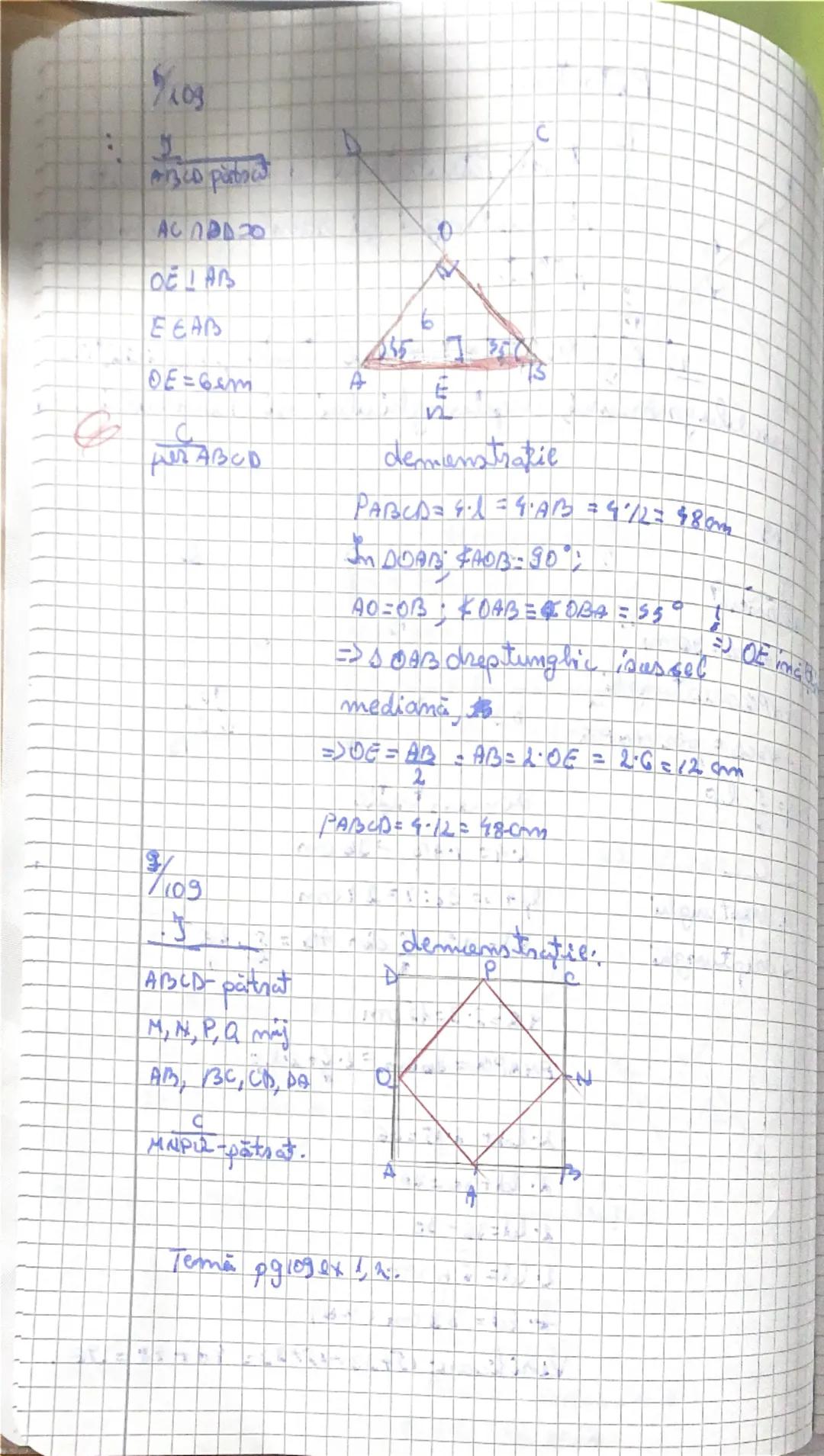 Patratul.

f Deft: Patrulateral convex care este
sử dreptunghi sử comb se numeste
patrat.

15 Ades: Patiratul are treate presnictatile
paral