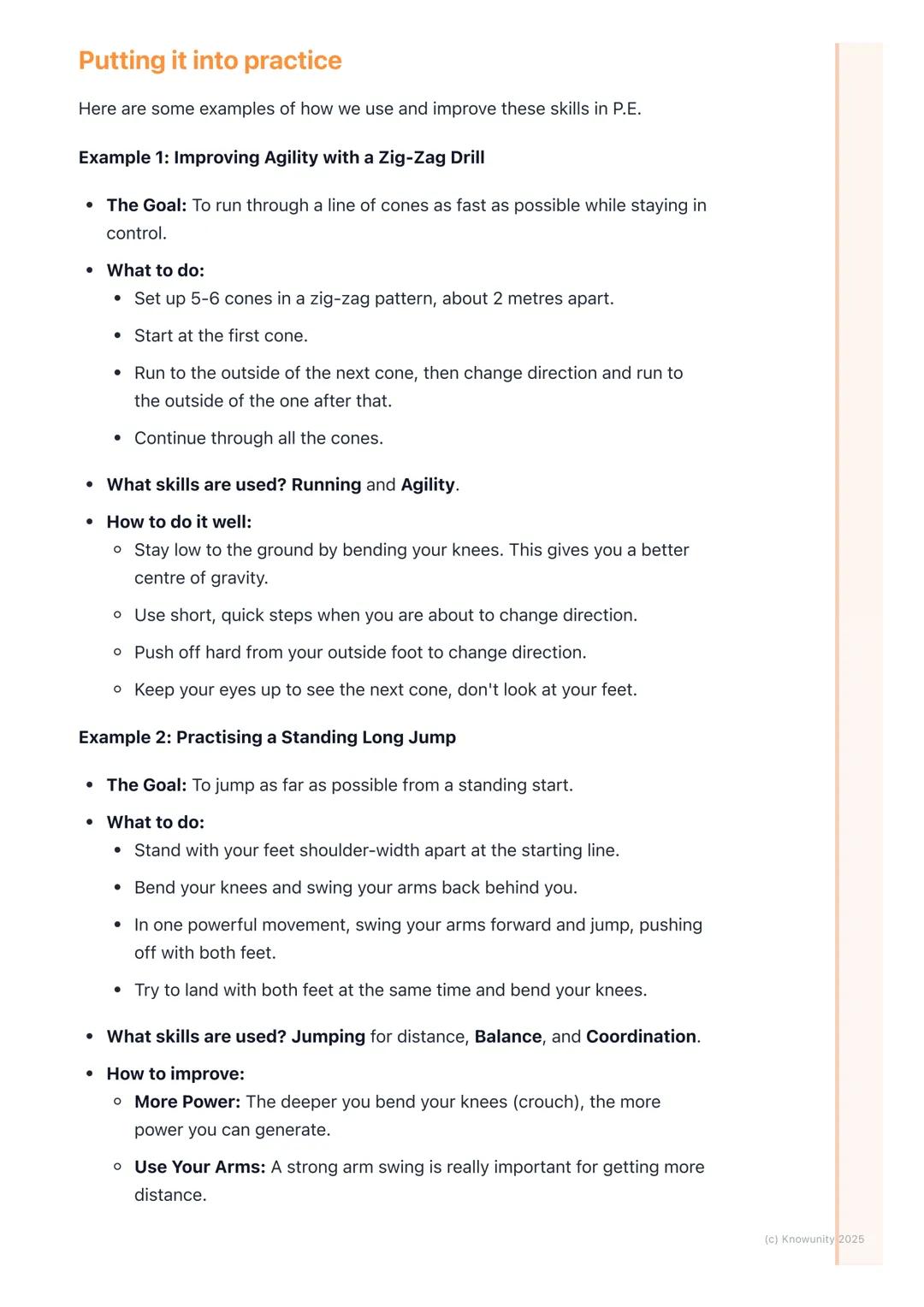 # Locomotor Skills

What are locomotor skills?

Locomotor skills are the basic ways we move our body from one place to
another. They are the