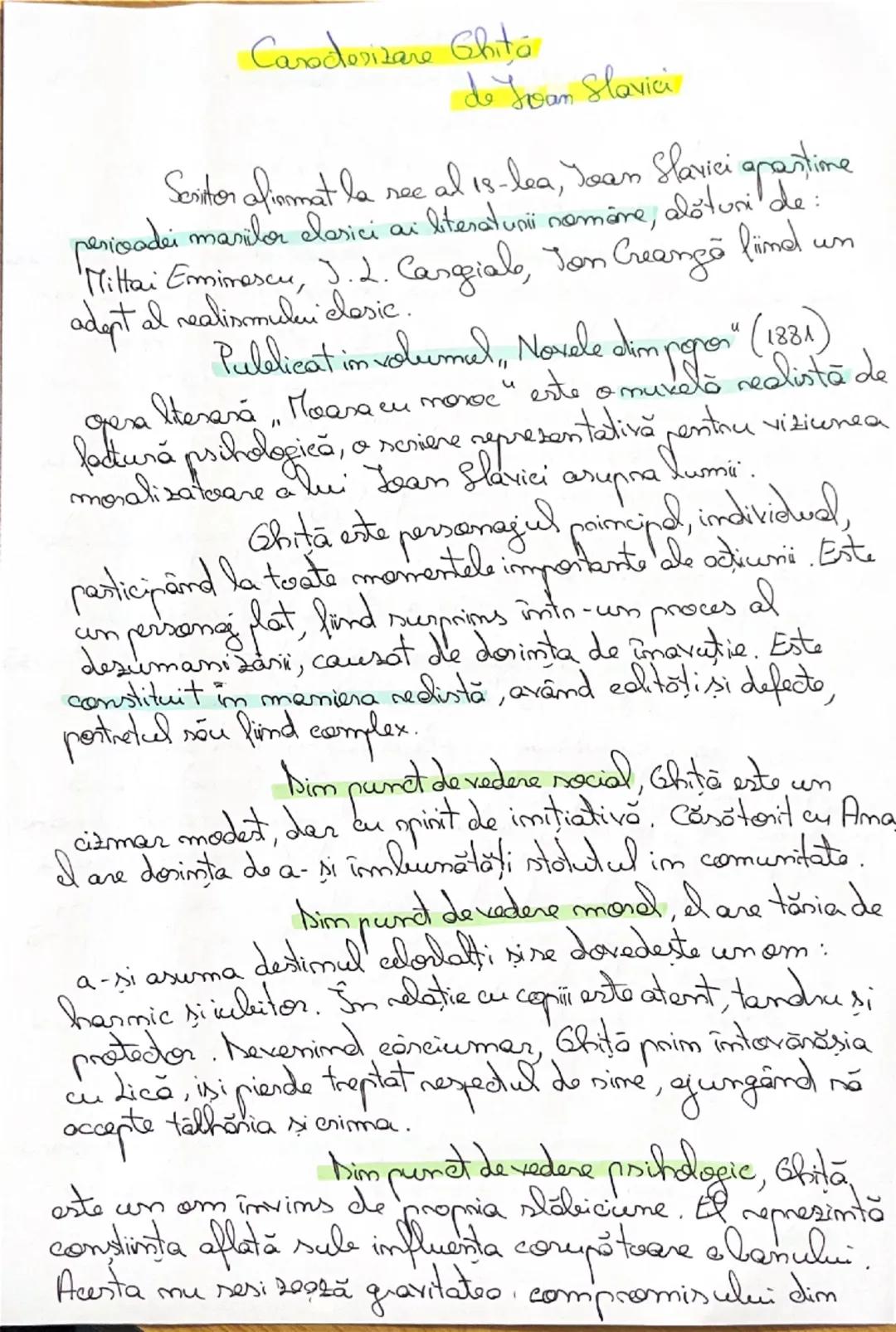 # Carodorizare Ghita
# de Ioan Slavici

Seritor afirmat la nec al 18-lea, Ioan Slavici apartine
perioadei marilor clasici ai literaturii rom