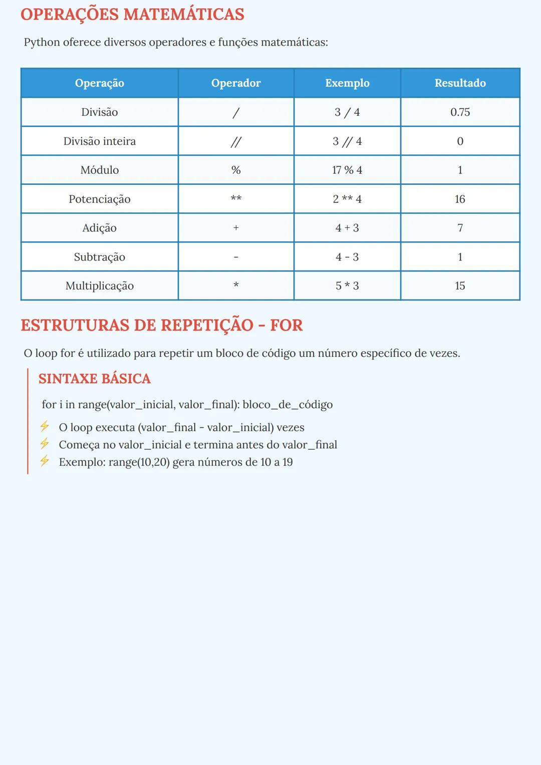 # CONCEITOS BÁSICOS DE PROGRAMAÇÃO EM
PYTHON

## TIPOS DE DADOS BÁSICOS

Em Python, existem diferentes tipos de dados fundamentais que são u