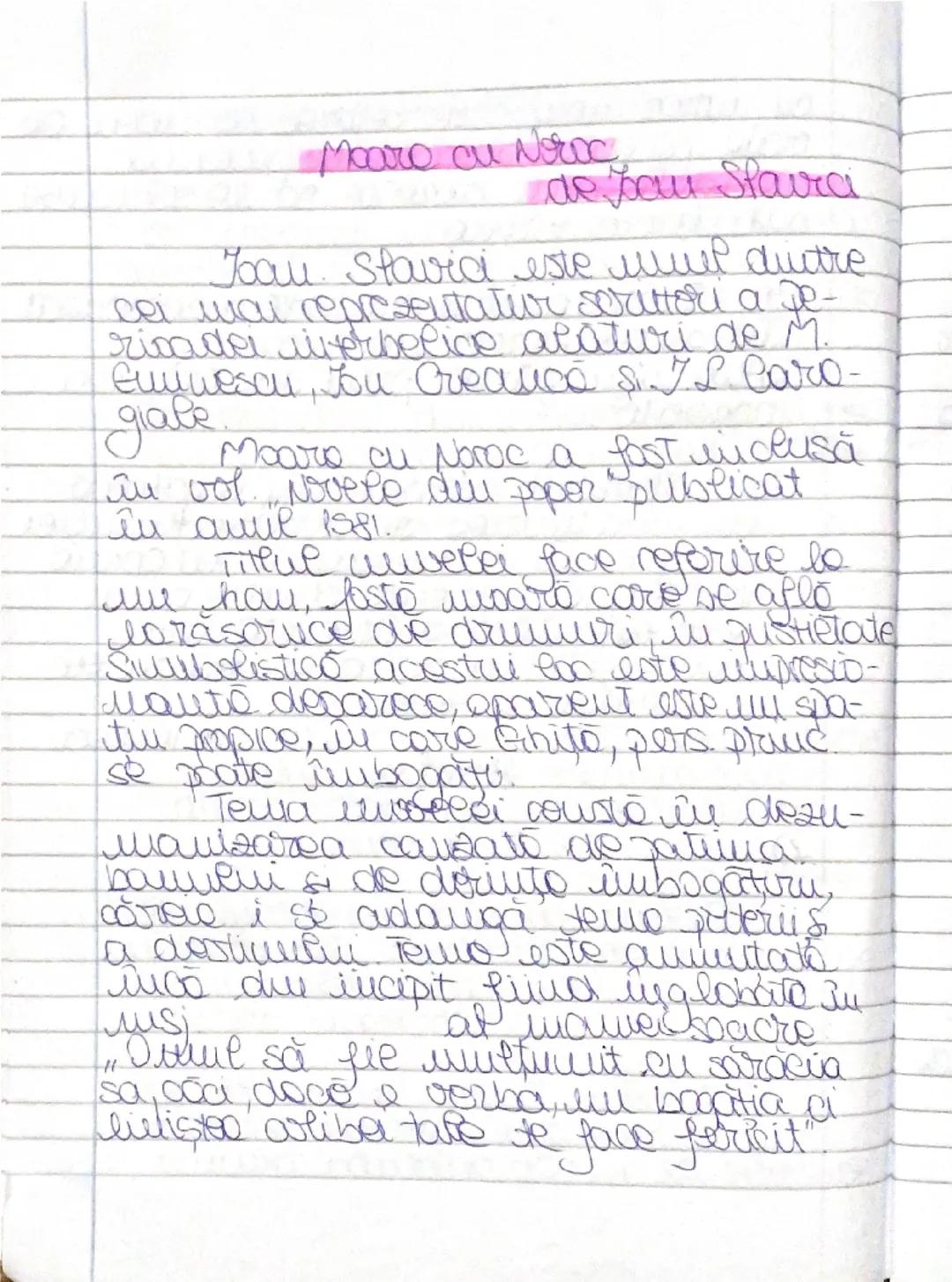# Moare cu Noroc
# de Ion Slavici

Ioan Slavici este unul dintre
cei mai reprezentativi scriitori a pe-
rioadei interbelice alături de M.
Em