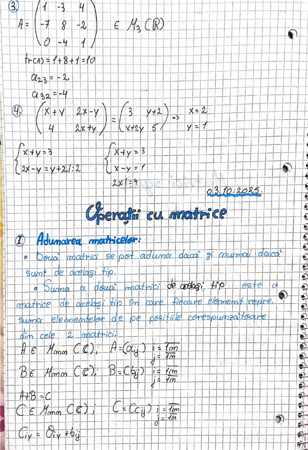 4. $x²-1=0$
$x²=1$
$x=±√1=±1$

25.09.2025.

# Matrice. Multimi de matrice

1. Tabel de tip matriceal:

X 1 2 3
Y 0 -1 4

Notăm $A=\begin{pma