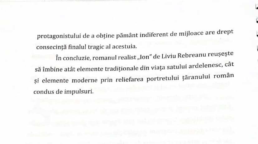 --- OCR Start ---
reprezintă statutul femeii în societatea rurală a epocii respective.
Florica, personaj secundar, întruchipează o altă pers