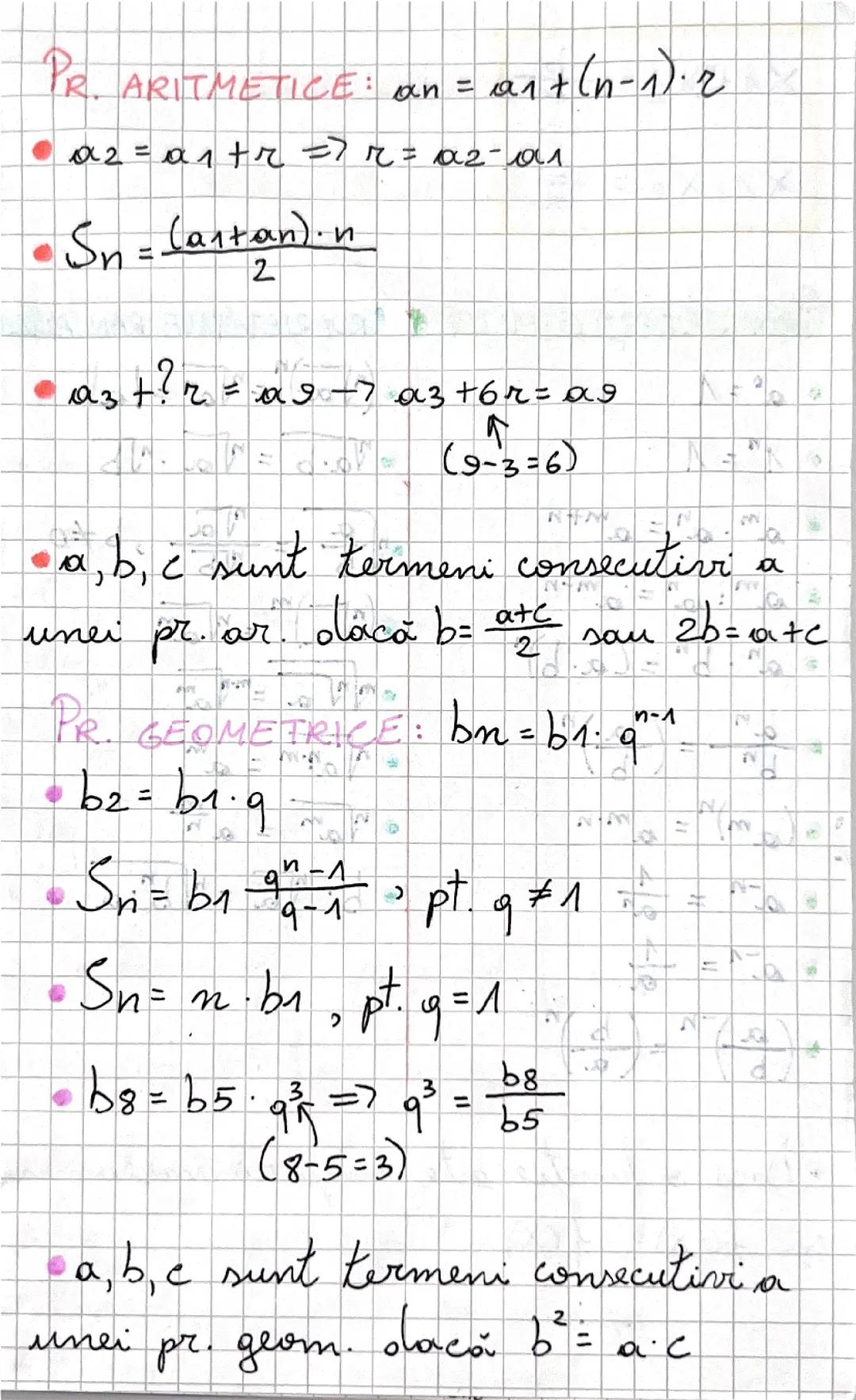 Formule matematică (clasa a 10-a)