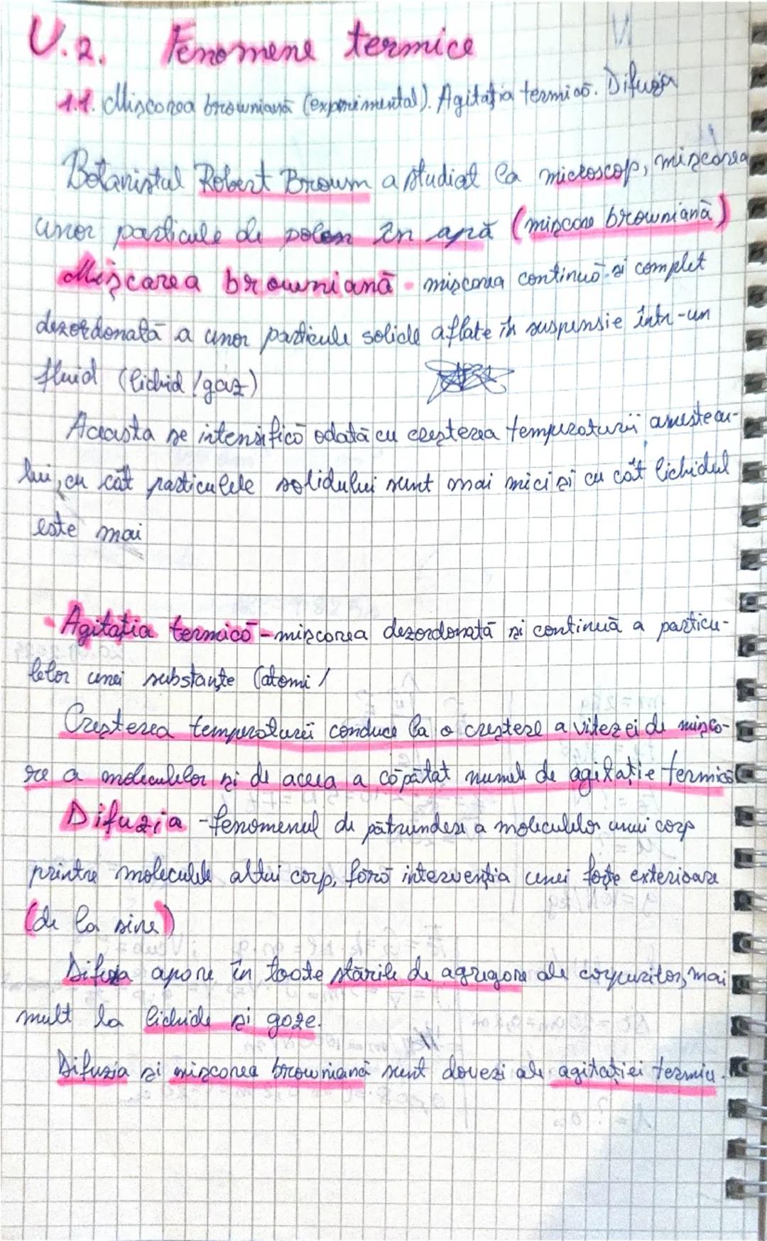 Fenomene Termice - Noțiuni de Bază pentru Clasa a 8-a
