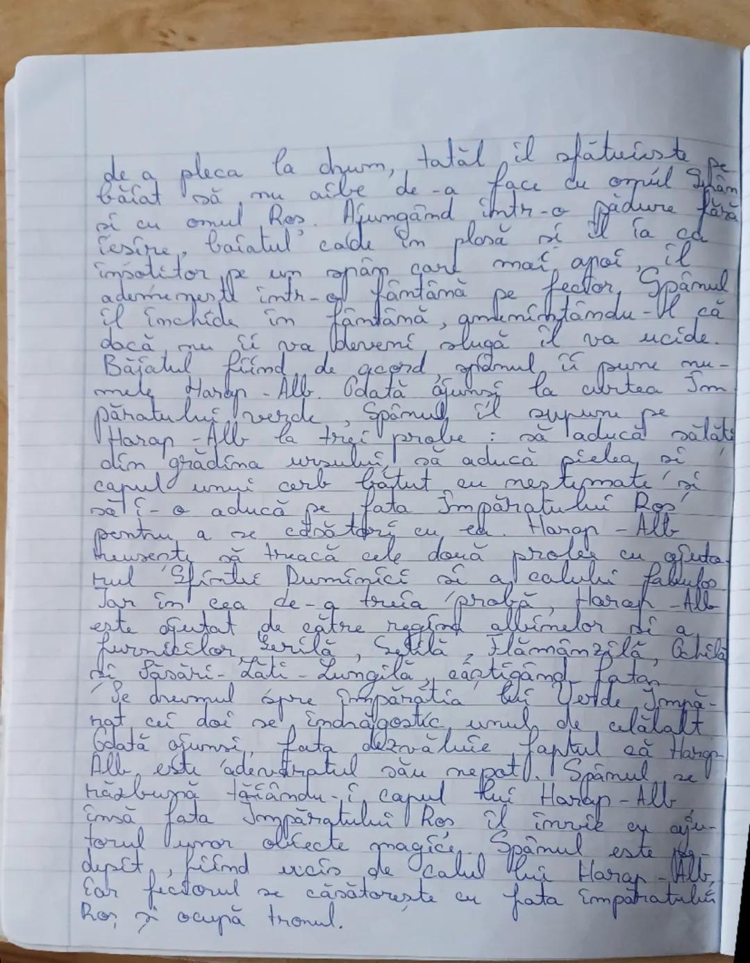 # Sorevtia lui Harap-Alb

de Ion Creangă

Basmul cult este o specie narativă amplă,
cu numeroase personaje purtătoare ale unor va-
lori simb