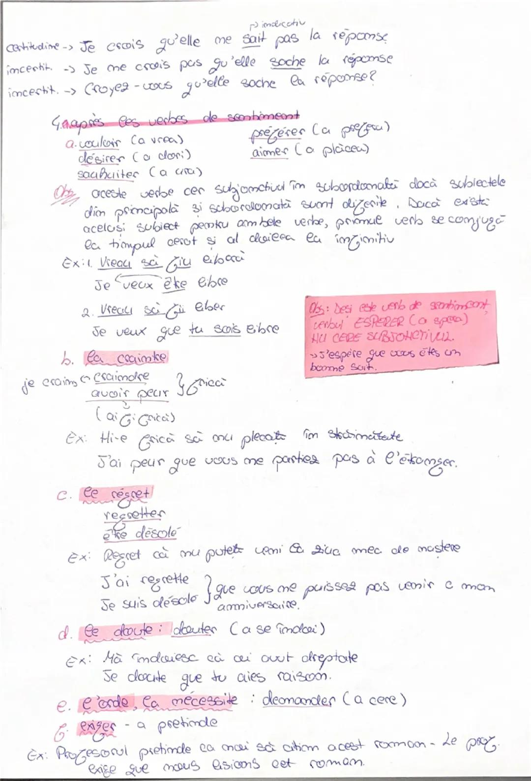 --- OCR Start ---
Le subjonctif présent
L'il est l'opposé de Pindicatis, le subjanchiz opirme,
certitude # INCERTITUDE
(doute = inaceialdi)
