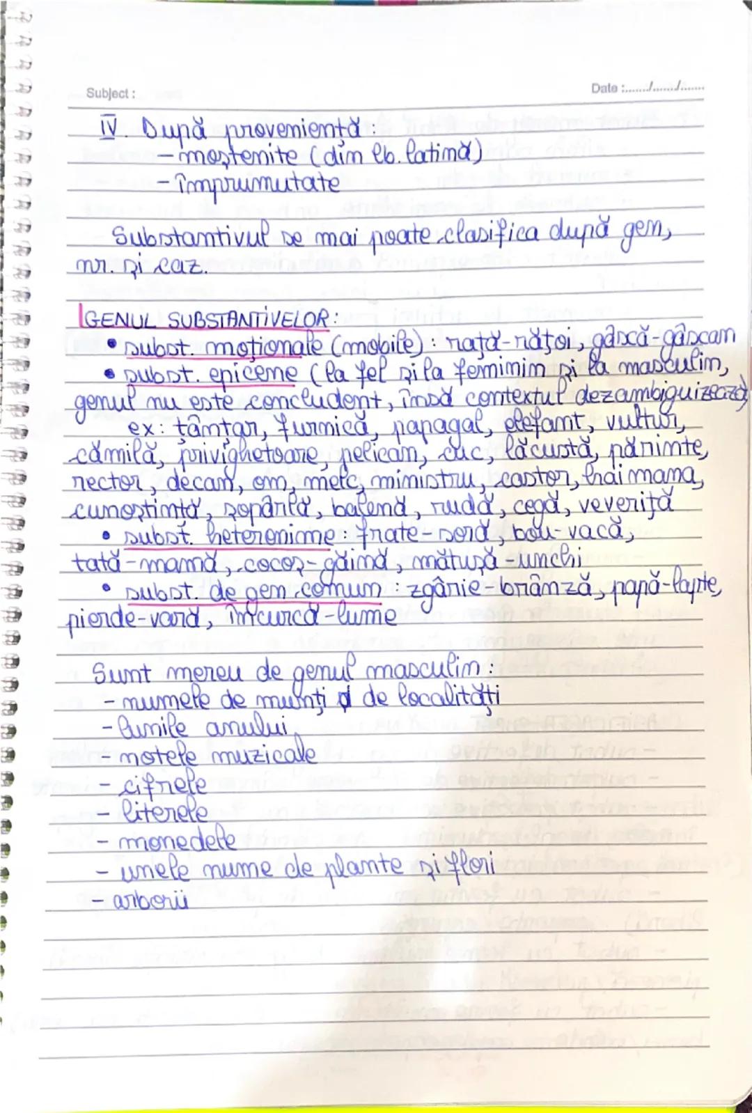 Subject:

~MORFOLOGIAN~

Date

- Studiază nănțile de vorbire, care se pot elasifica îm:
a) flexibile (îşi schimbă forma în timpul
comunicari