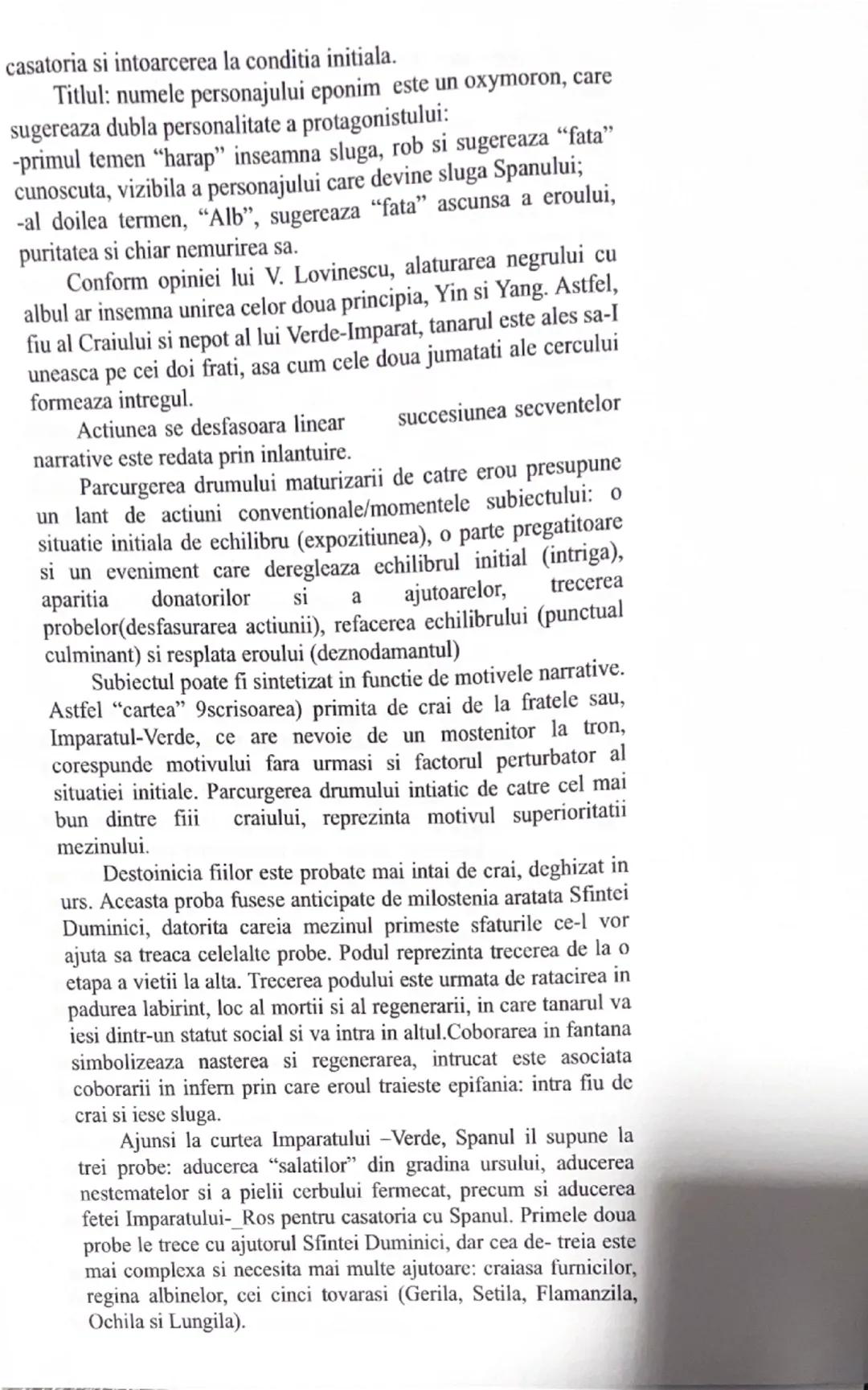 # BASMUL CULT
# POVESTEA LUI HARAP-ALB

Creatia lui I. Creanga s-a dovedit unica, geniala, fapt ce l-a determinat pe criticul Garabet Ibrail