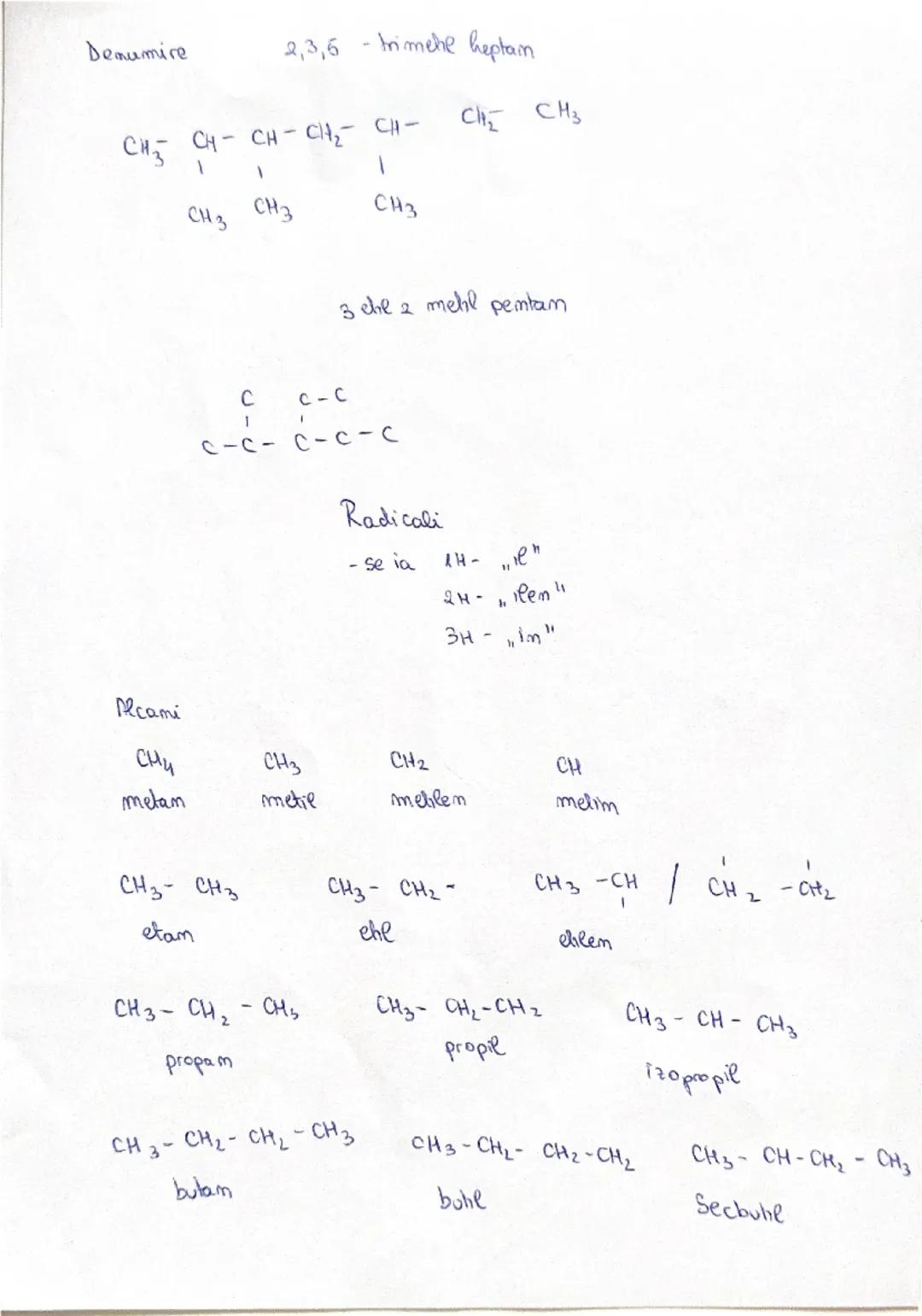 Clasificarea compusilor organici
Compusi organici
→ Hidrocarburi
• Sahrate
• alcani $C_nH_{2n+2}$ 
• mesalurate
• alchene $C_nH_{2n}$
• alca