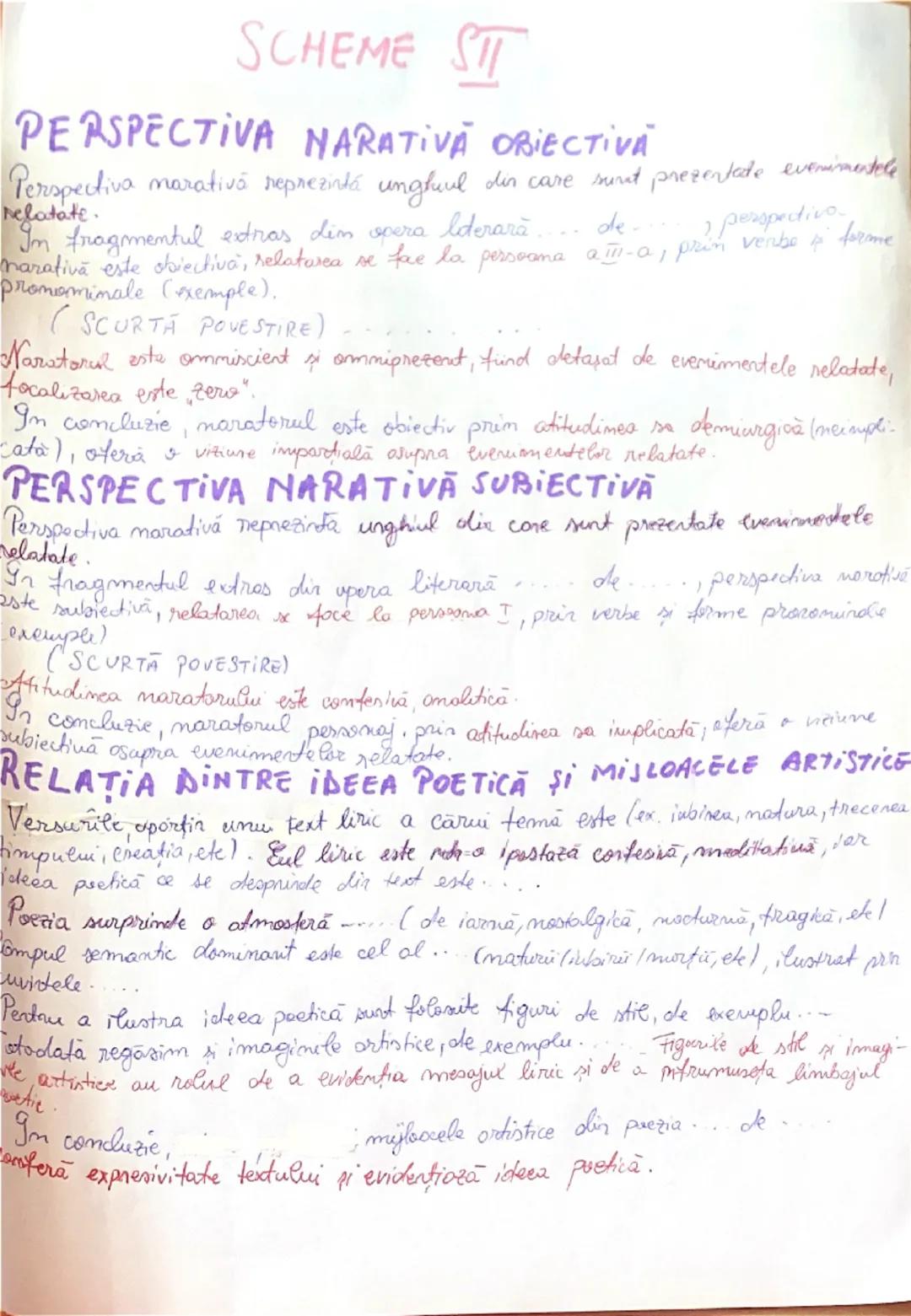 --- OCR Start ---
SCHEME SIT
PERSPECTIVA NARATIVĂ OBIECTIVĂ
Perspectiva marativă reprezinta unghiul din care sunt prezentede evenimentele
re