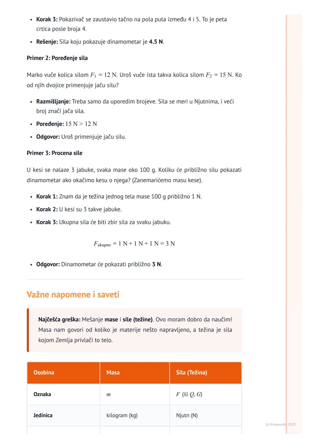 # Merenje sile

Uvod u merenje sile

Sile su svuda oko nas. Kada guramo vrata, šutiramo loptu ili podižemo ranac, mi
primenjujemo silu. Ali 