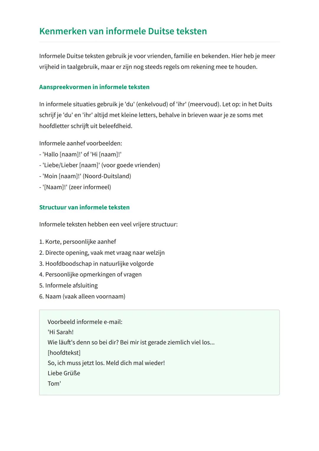Schrijfvaardigheid Duits: formele en
informele teksten
Leren schrijven van formele en informele Duitse teksten
Duits Taal en Literatuur. Gra