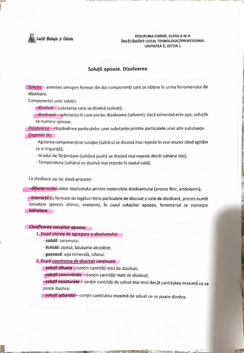 # Lecții Biologie și Chimie

DISCIPLINA CHIMIE,
ÎNVĂȚĂMÂNT LICEAL TEHNOLOGIC/PROFESIONAL
UNITATEA 1, LECȚIA 3

Recapitulare. Substanțe chimi