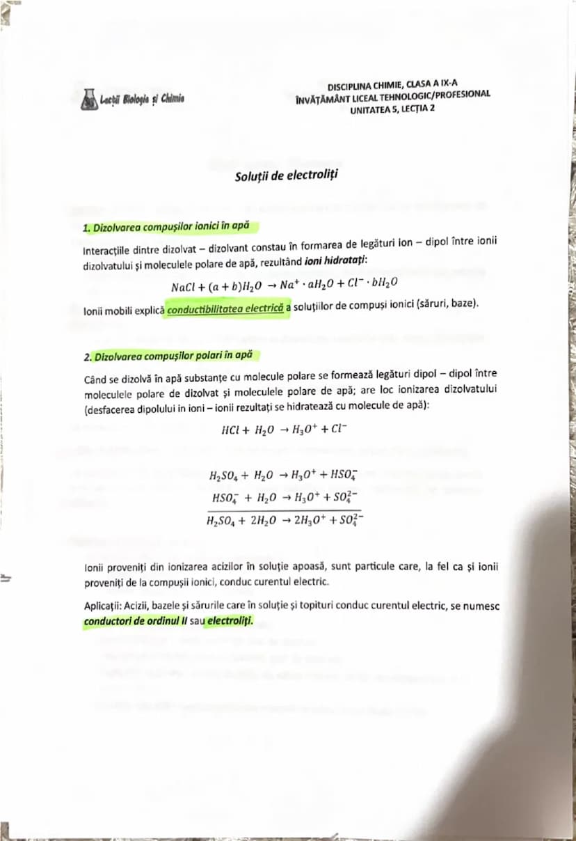# Lecții Biologie și Chimie

DISCIPLINA CHIMIE,
ÎNVĂȚĂMÂNT LICEAL TEHNOLOGIC/PROFESIONAL
UNITATEA 1, LECȚIA 3

Recapitulare. Substanțe chimi