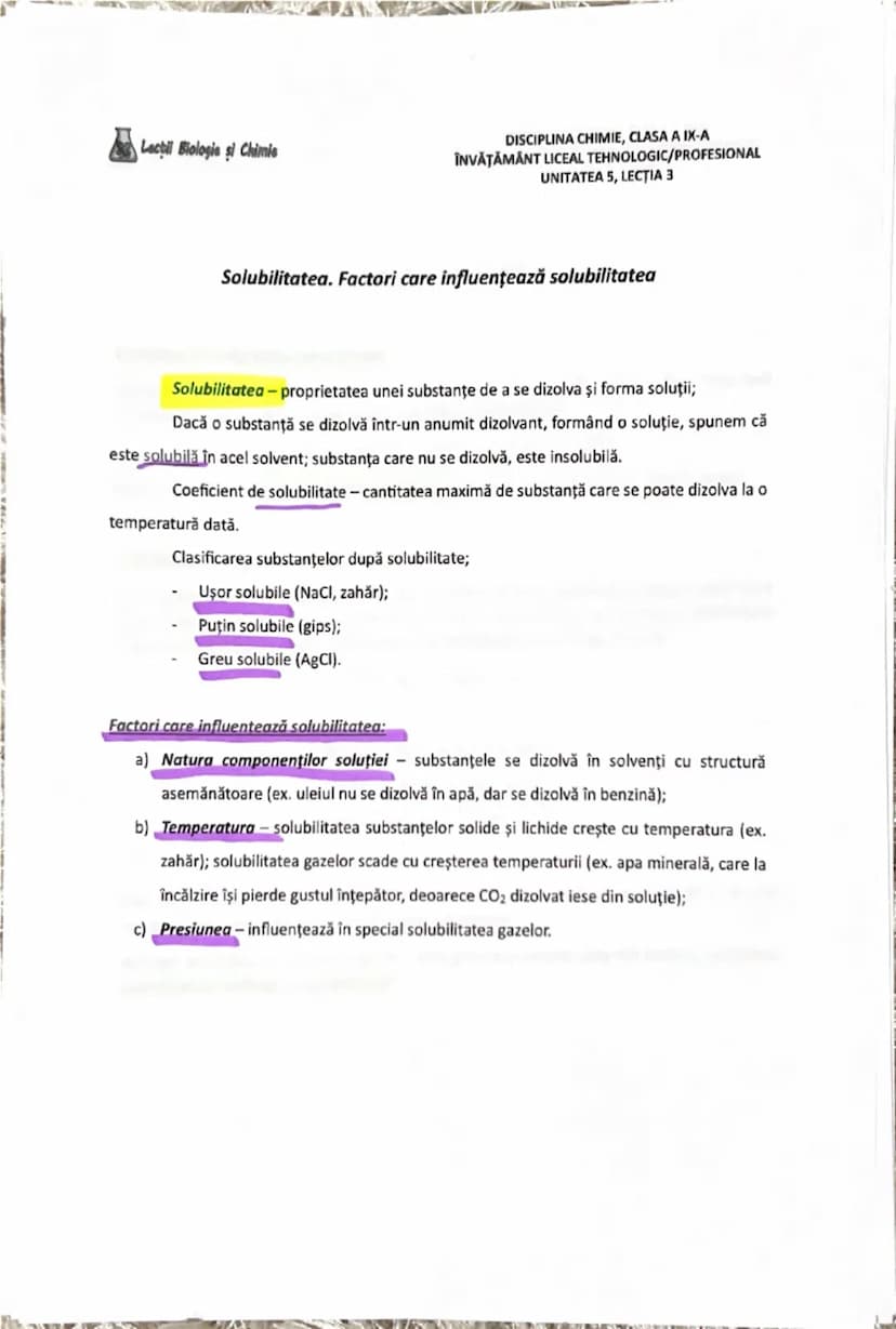 # Lecții Biologie și Chimie

DISCIPLINA CHIMIE,
ÎNVĂȚĂMÂNT LICEAL TEHNOLOGIC/PROFESIONAL
UNITATEA 1, LECȚIA 3

Recapitulare. Substanțe chimi