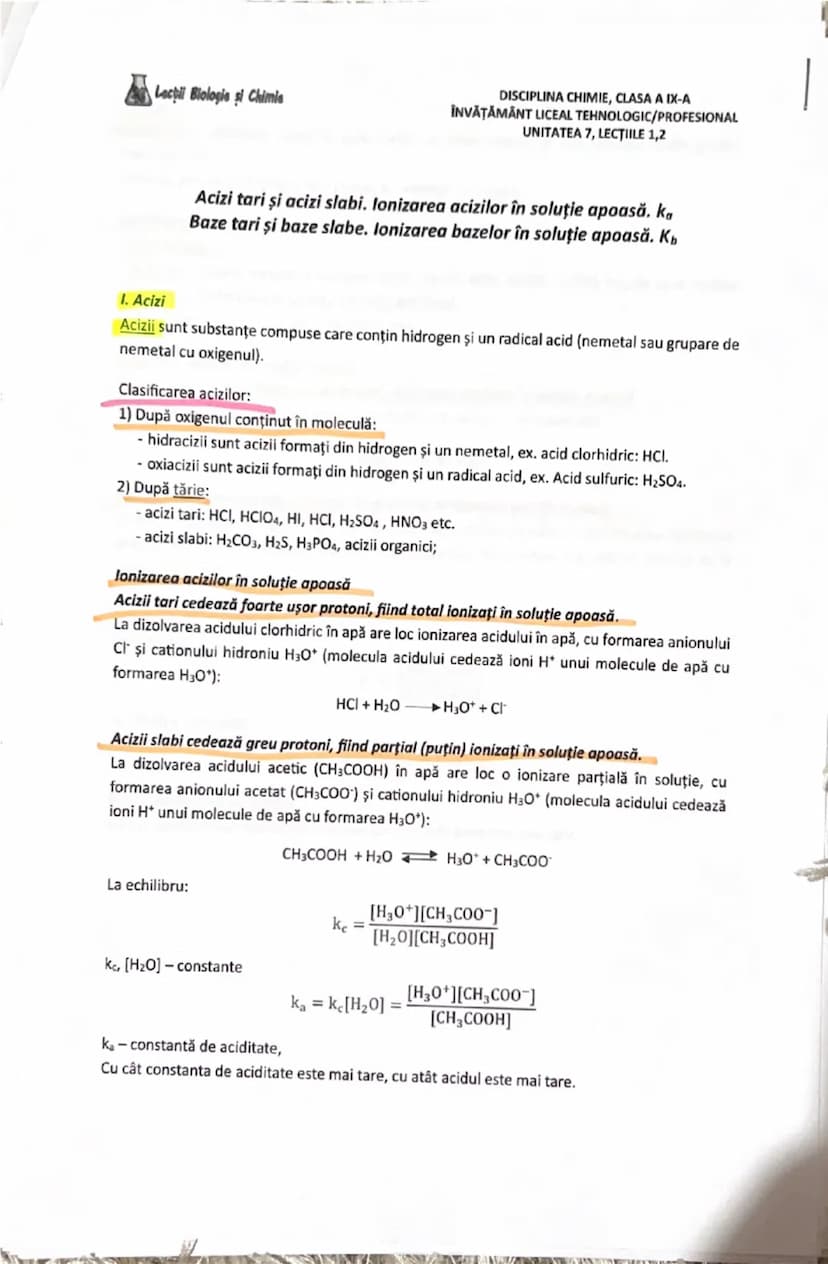 # Lecții Biologie și Chimie

DISCIPLINA CHIMIE,
ÎNVĂȚĂMÂNT LICEAL TEHNOLOGIC/PROFESIONAL
UNITATEA 1, LECȚIA 3

Recapitulare. Substanțe chimi