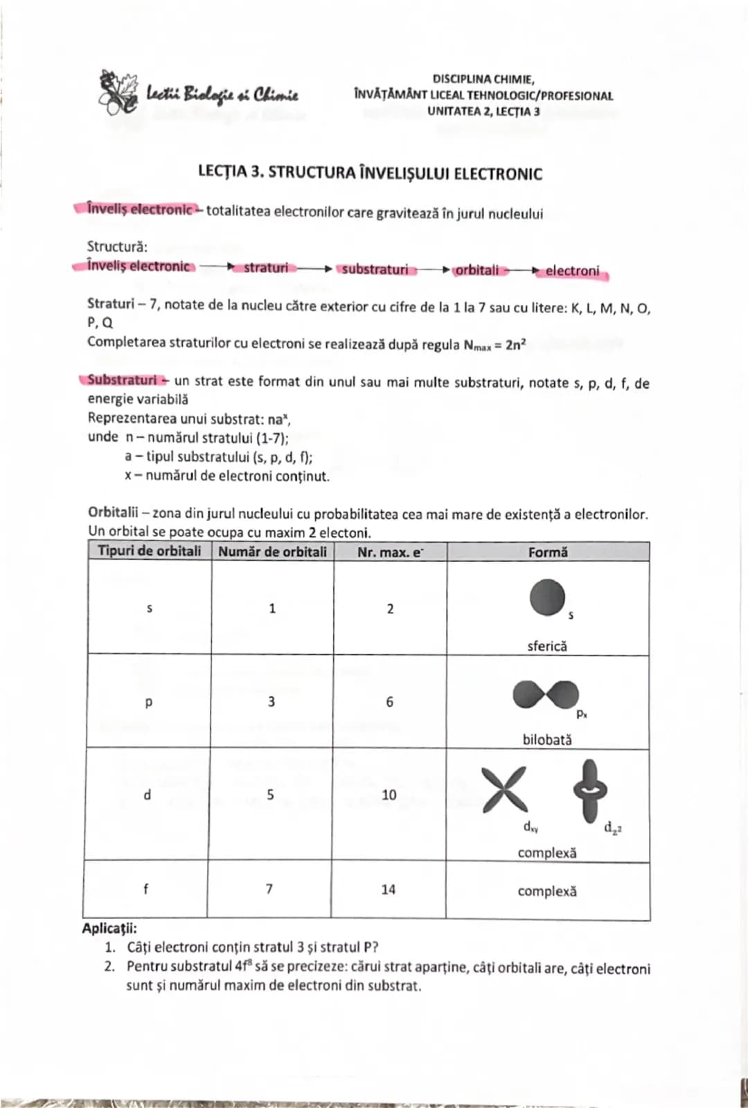 # Lecții Biologie și Chimie

DISCIPLINA CHIMIE,
ÎNVĂȚĂMÂNT LICEAL TEHNOLOGIC/PROFESIONAL
UNITATEA 1, LECȚIA 3

Recapitulare. Substanțe chimi