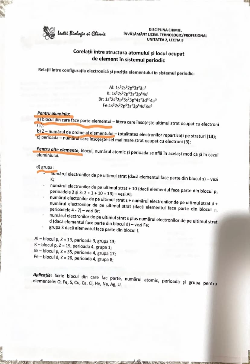 # Lecții Biologie și Chimie

DISCIPLINA CHIMIE,
ÎNVĂȚĂMÂNT LICEAL TEHNOLOGIC/PROFESIONAL
UNITATEA 1, LECȚIA 3

Recapitulare. Substanțe chimi