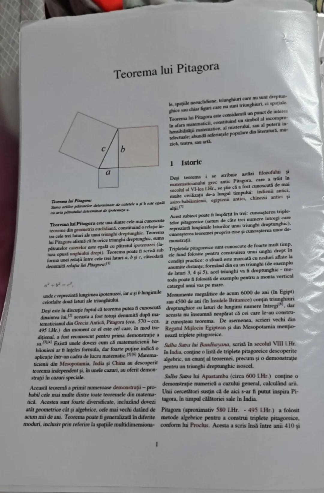 B
# Teorema lui Pitagora

*A=90°
BC-ipotemura
$Ip^2 = c_1^2 + C_2^2$
AB; AC-catate

3
트
A
4
C
$BC^2 = AB^2 + AC^2$
$BC^2 = 3^2 + 4^2$
$BC^2 