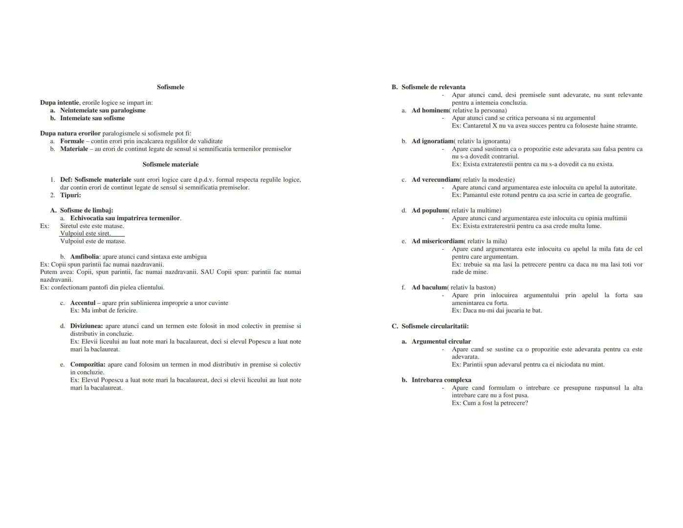 --- OCR Start ---
LOGICĂ
Conținut minimal pentru bac
1. OBIECTUL DE STUDIU AL LOGICII
-În sens restrîns logica studiază din punct de vedere 