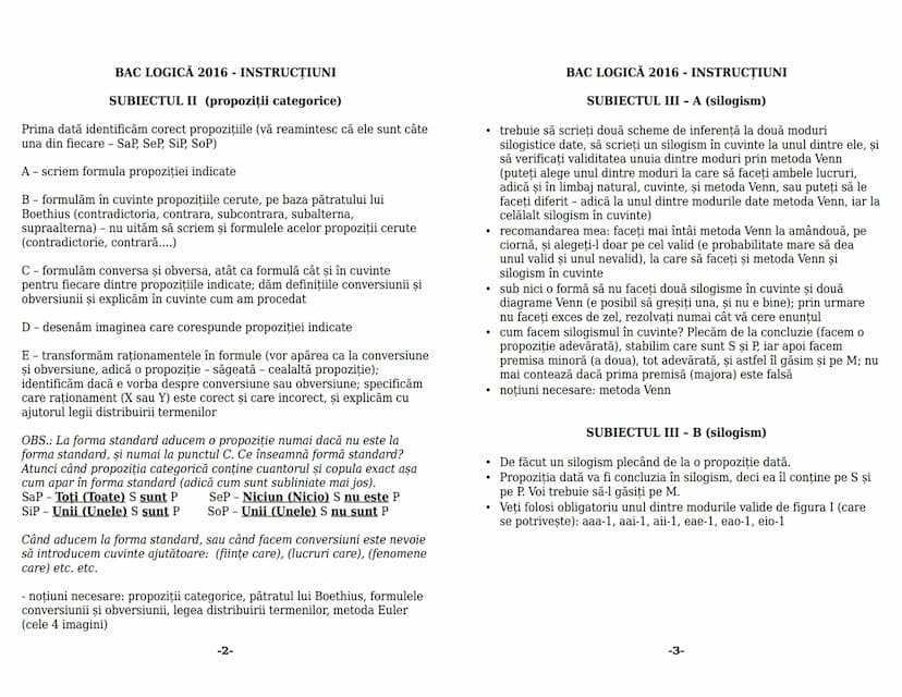 --- OCR Start ---
LOGICĂ
Conținut minimal pentru bac
1. OBIECTUL DE STUDIU AL LOGICII
-În sens restrîns logica studiază din punct de vedere 