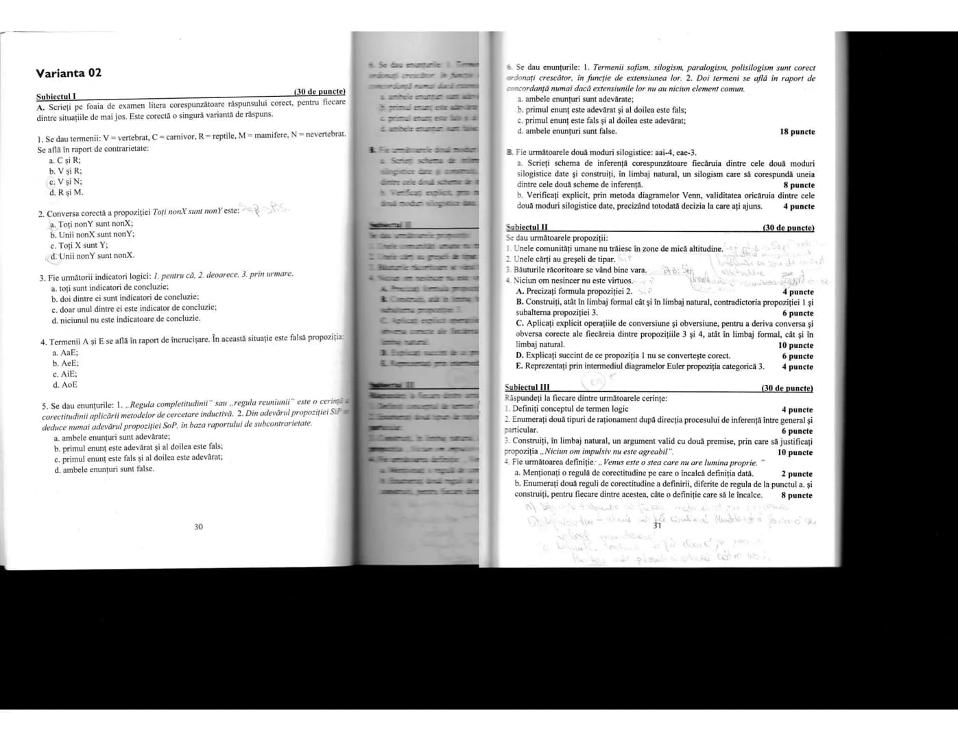 --- OCR Start ---
LOGICĂ
Conținut minimal pentru bac
1. OBIECTUL DE STUDIU AL LOGICII
-În sens restrîns logica studiază din punct de vedere 