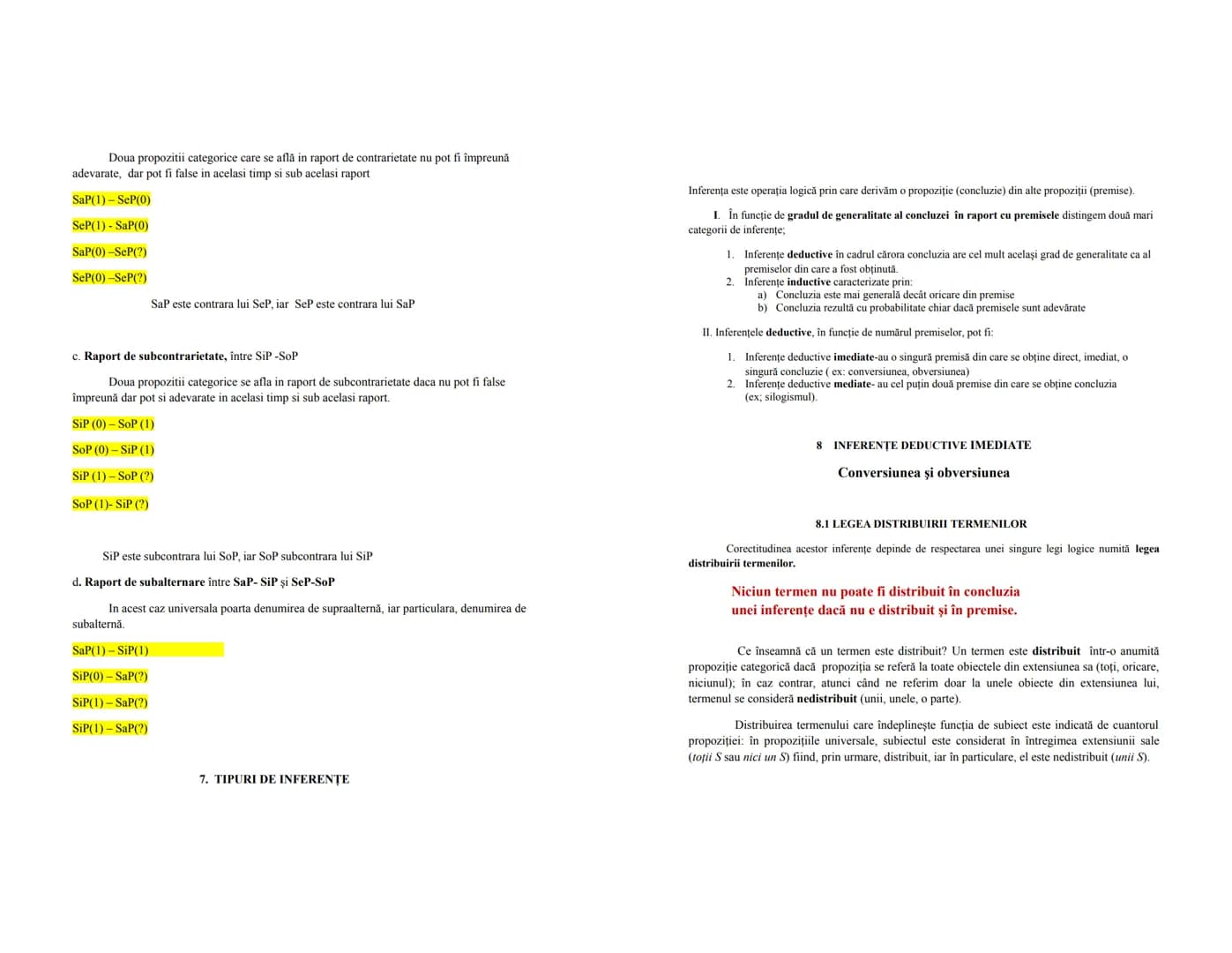 --- OCR Start ---
LOGICĂ
Conținut minimal pentru bac
1. OBIECTUL DE STUDIU AL LOGICII
-În sens restrîns logica studiază din punct de vedere 