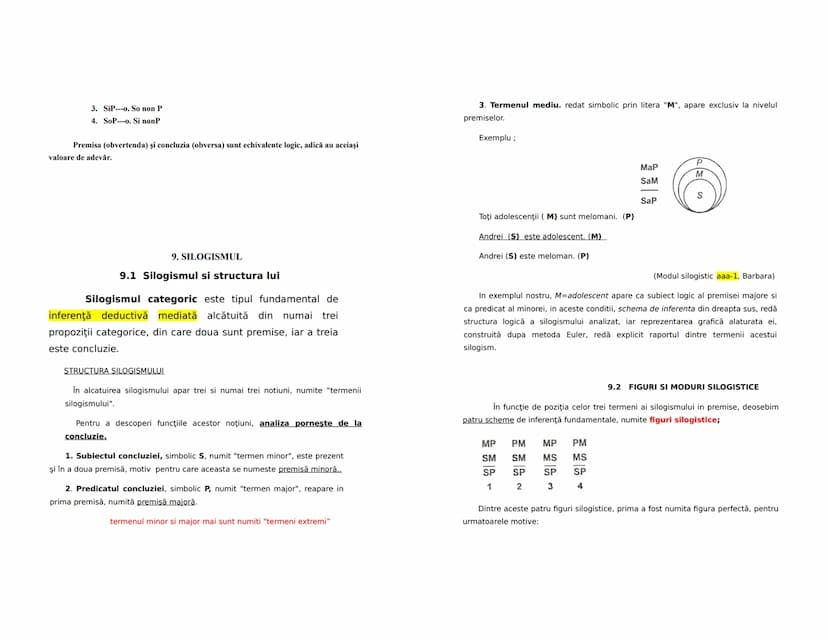 --- OCR Start ---
LOGICĂ
Conținut minimal pentru bac
1. OBIECTUL DE STUDIU AL LOGICII
-În sens restrîns logica studiază din punct de vedere 