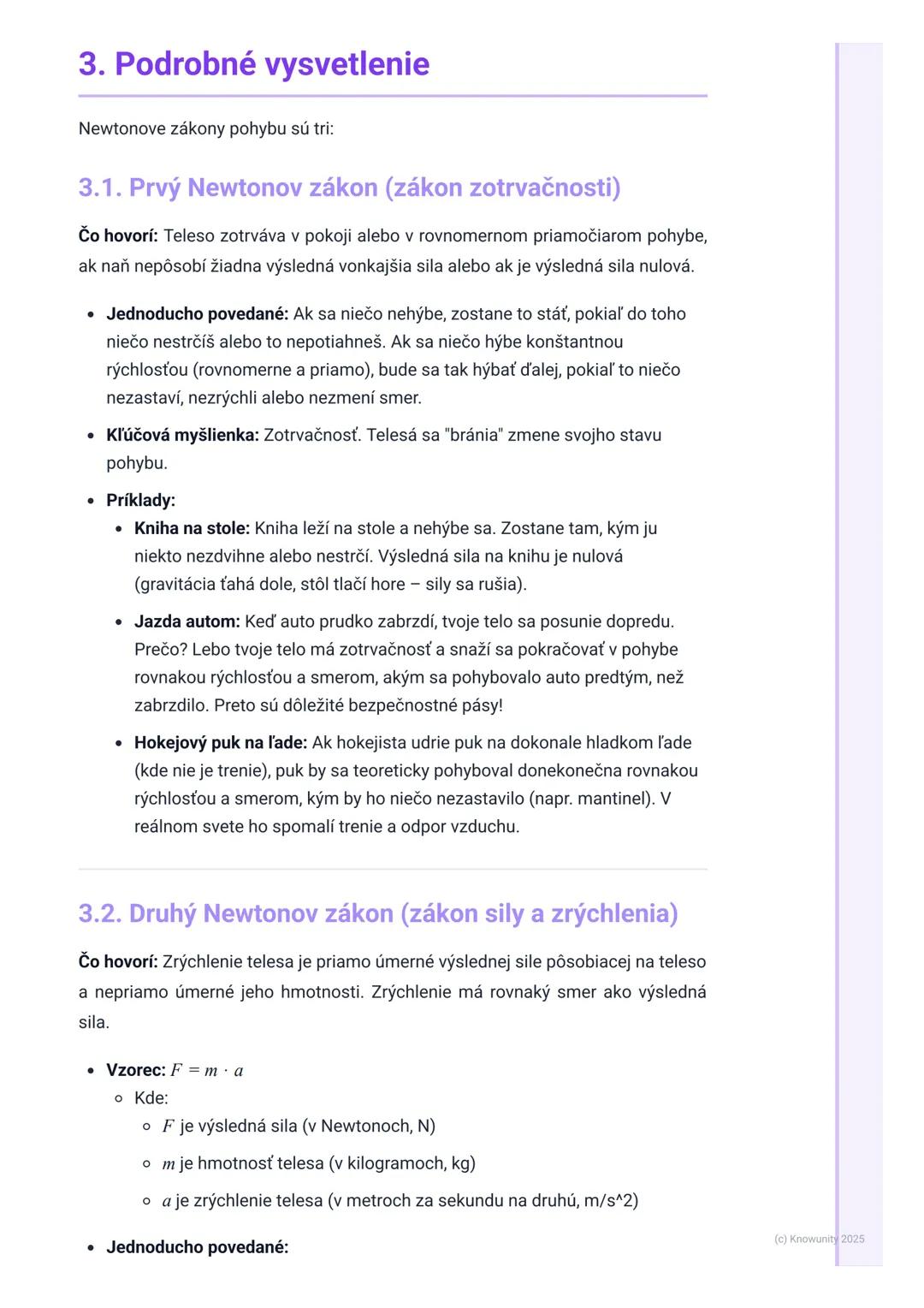 # Newtonove zákony pohybu

1. Prehľad / úvod

Newtonove zákony pohybu sú super dôležité v fyzike, lebo nám pomáhajú
pochopiť, prečo sa veci 