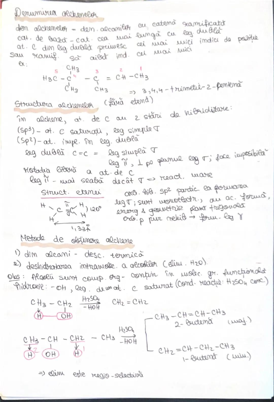 # ALCHENELE

→ hidrocare. aciclice mesaturadecare contin o leg duged imyre 2
at. C (C=c) =>NE = 1

F. generala: Cm Ham, m≥2

Serie omotoagă
