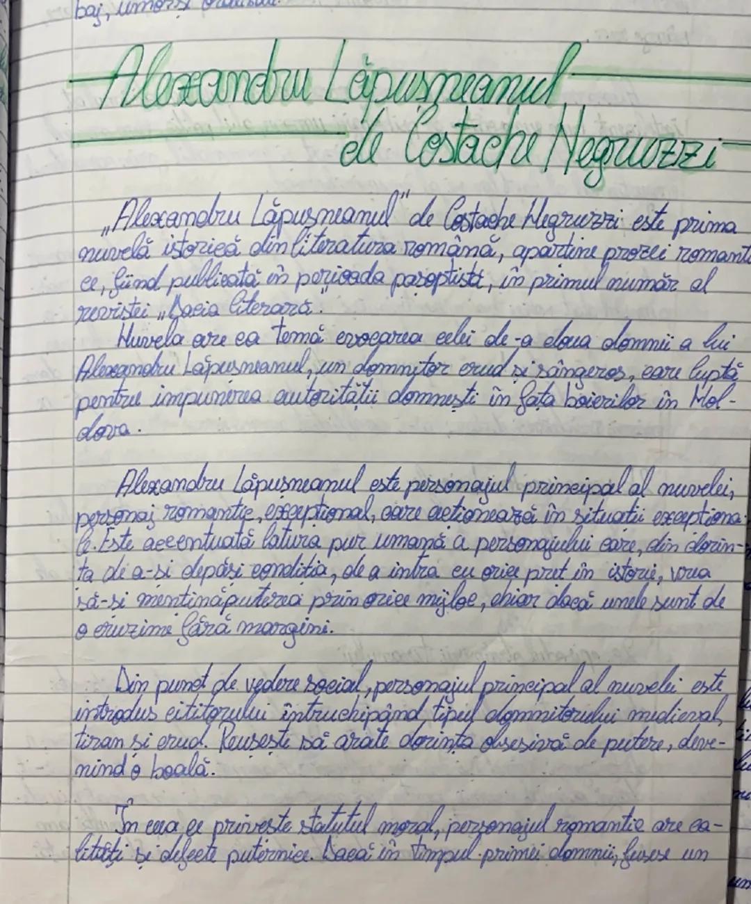 baj, umors

# Alexandru Lapusneanul
## de Costache Negruzzi

„Alexandru Lapusneanul de Costache Negruari este prima
nuvelă istorică din lite