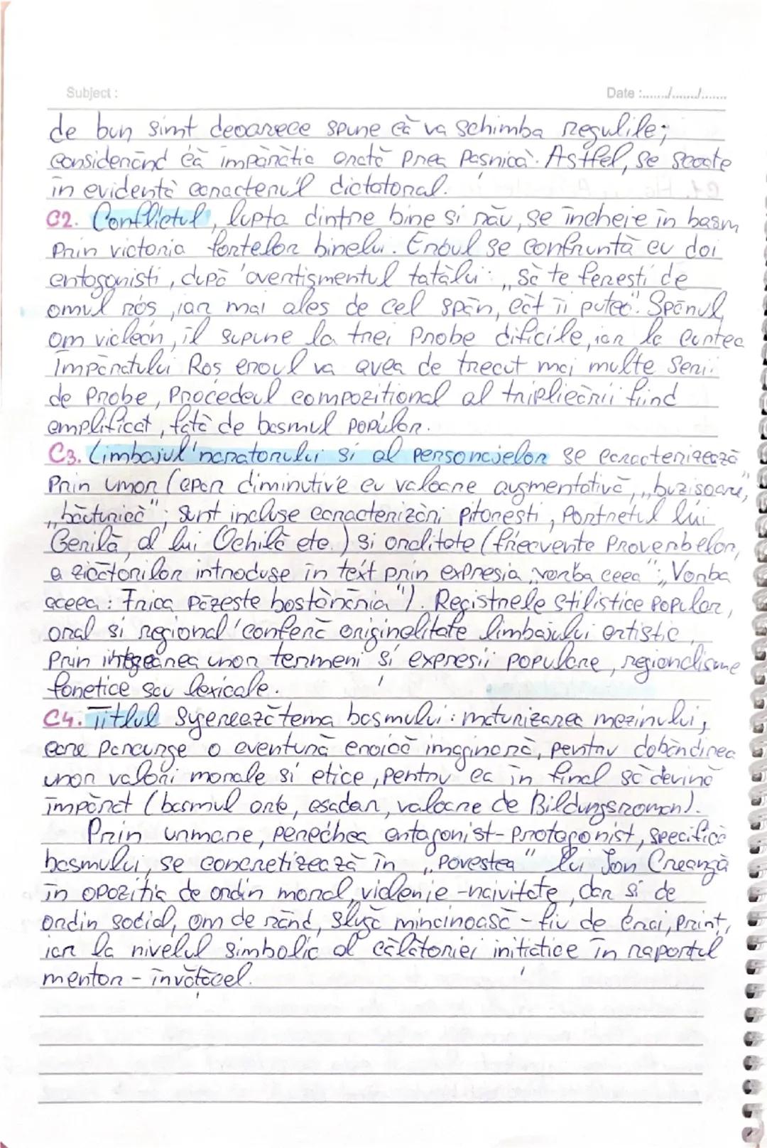 # Caracterizarea lui Harap-
Alb
Subject:
Date:

a. Povestea lui Harap-Alb" de Ion Creangă este un
basm cult, publicat în revista "Convorbiri