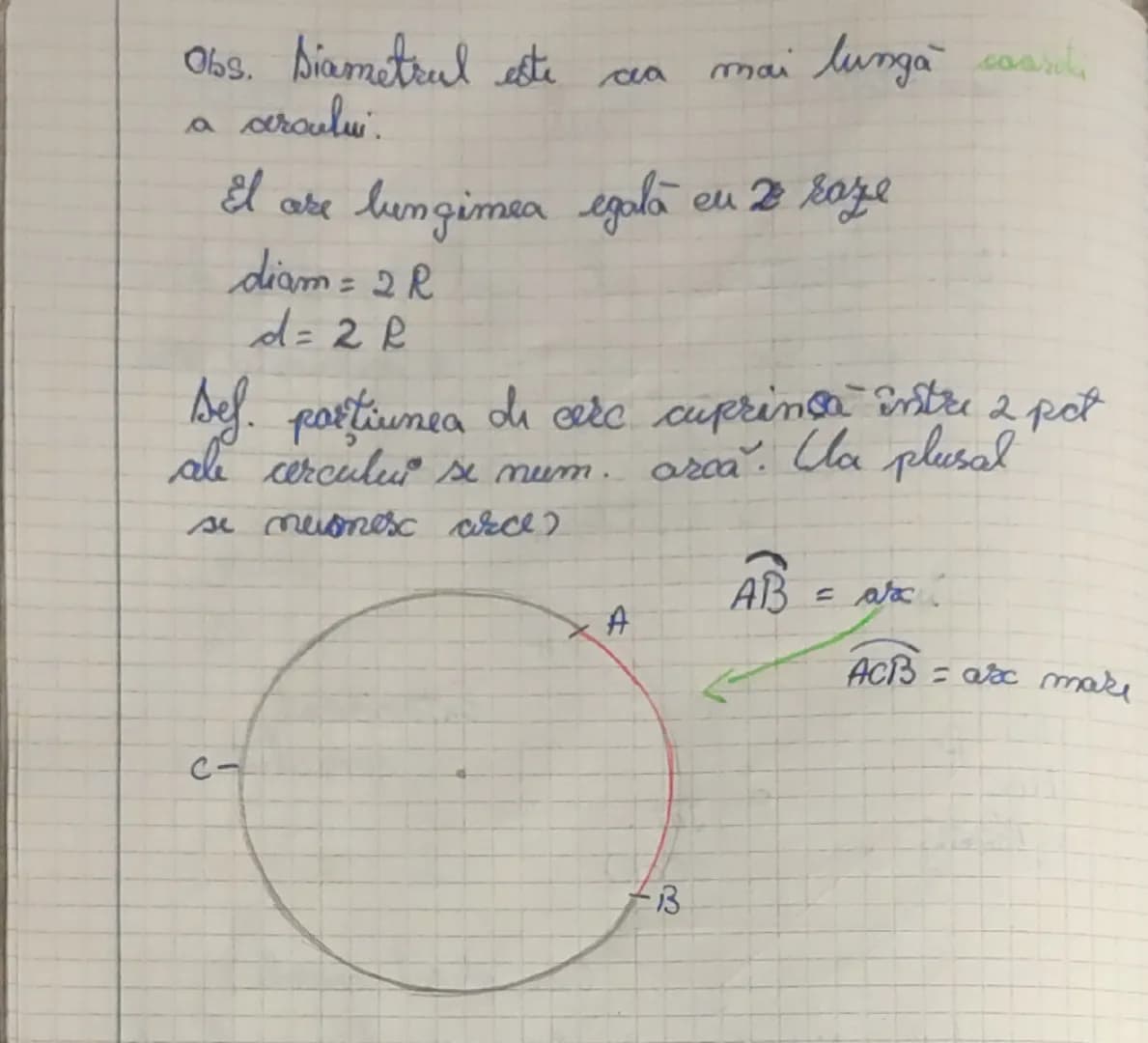 ~ Geometrie
Cereal

Def. Multimea pot. egal departate I
un pct. fio
se not
se numeste arc
C (OR)
cercul de centrulo
si baza Ru

Disc B
(OR)
